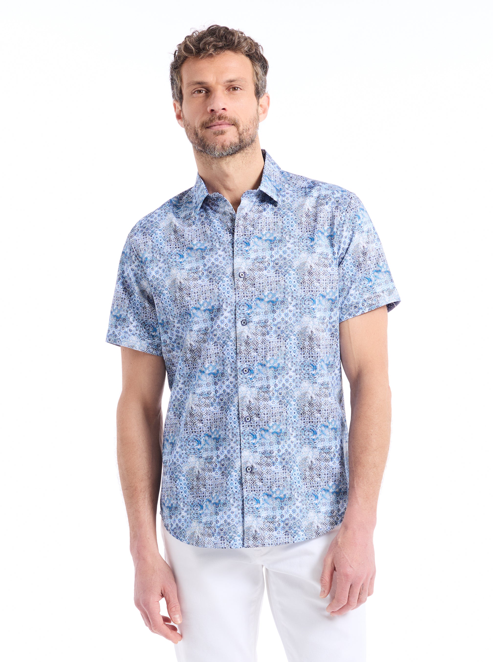 PEARSON SHORT SLEEVE BUTTON DOWN SHIRT