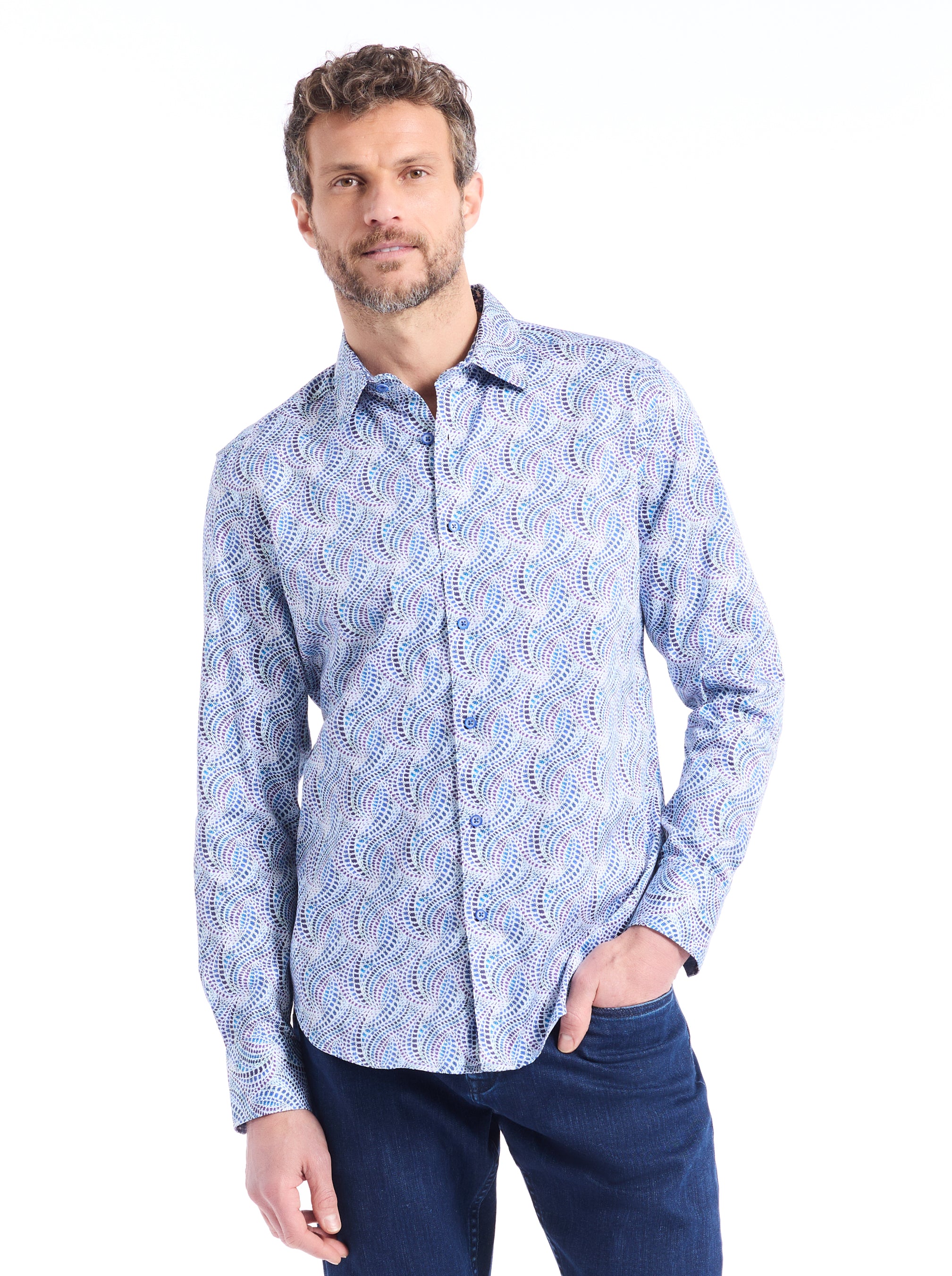 RYTHERS LONG SLEEVE BUTTON DOWN SHIRT