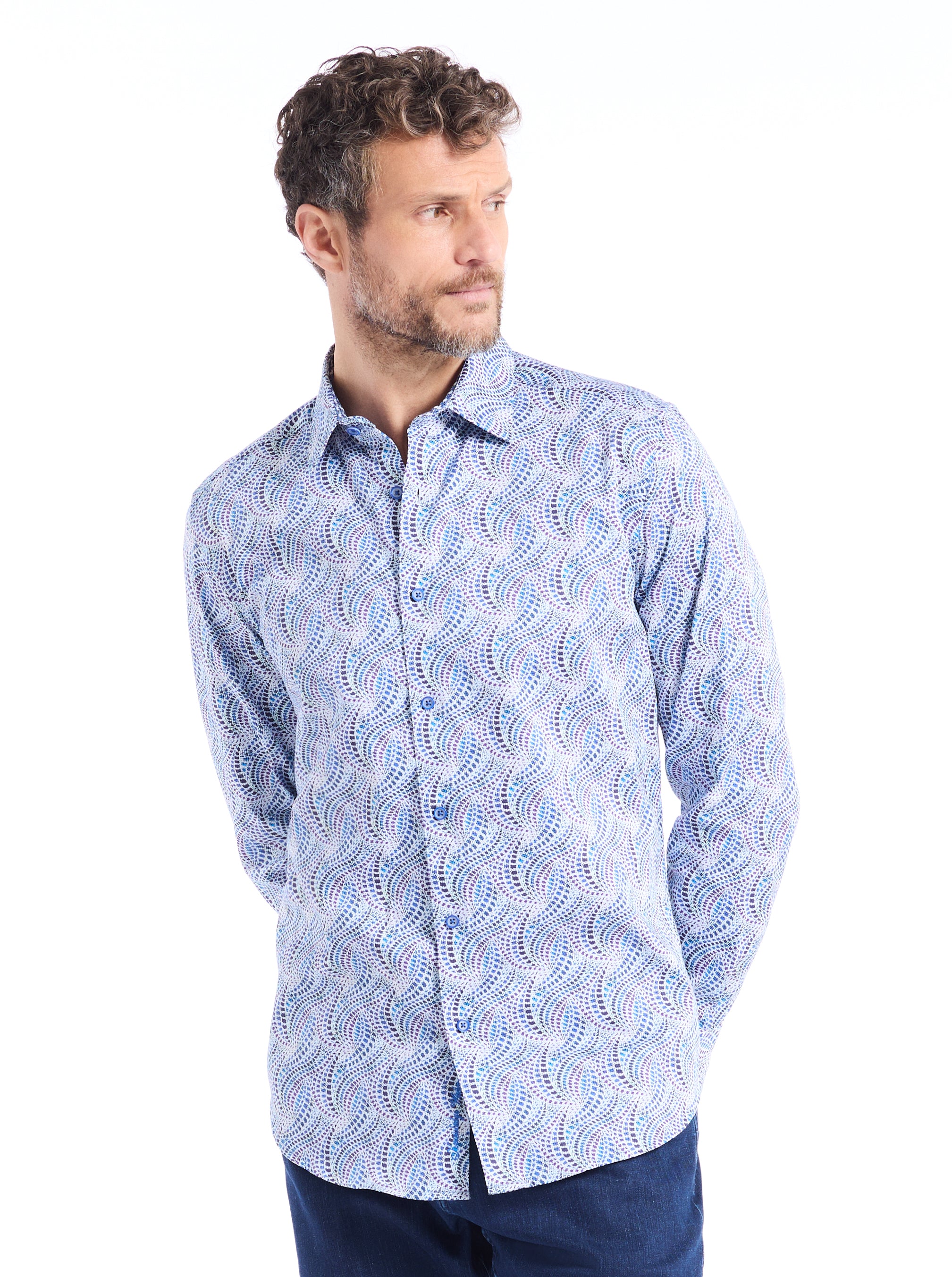 RYTHERS LONG SLEEVE BUTTON DOWN SHIRT