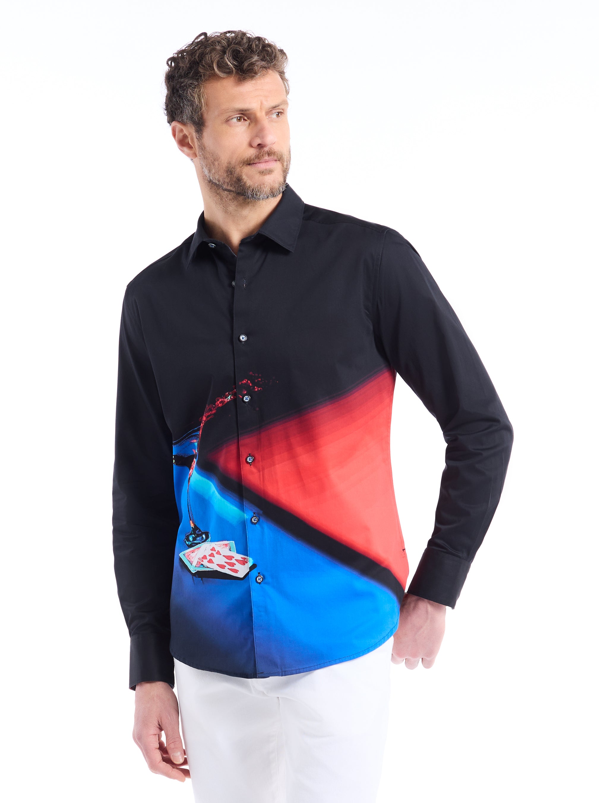 DROP AND ROLL LONG SLEEVE BUTTON DOWN SHIRT
