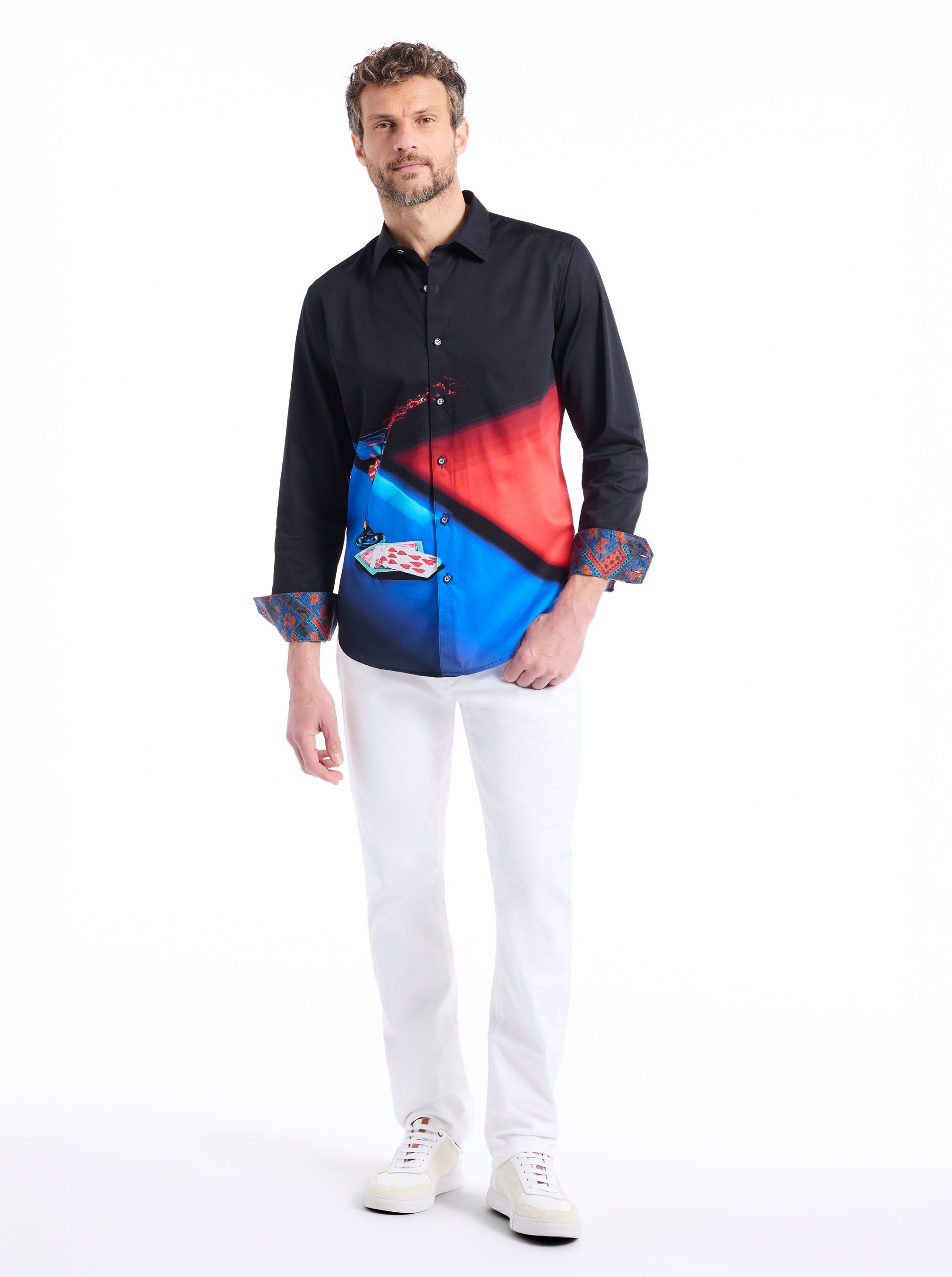 DROP AND ROLL LONG SLEEVE BUTTON DOWN SHIRT