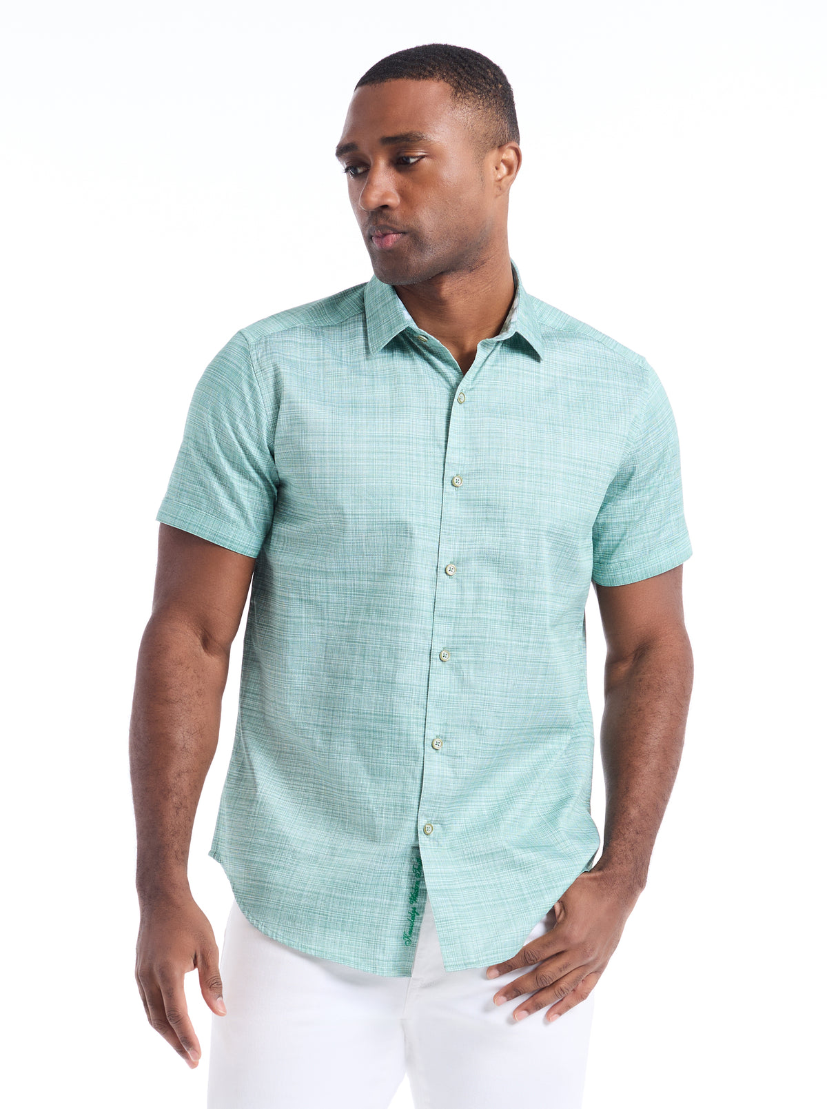 ROTH SHORT SLEEVE BUTTON DOWN SHIRT