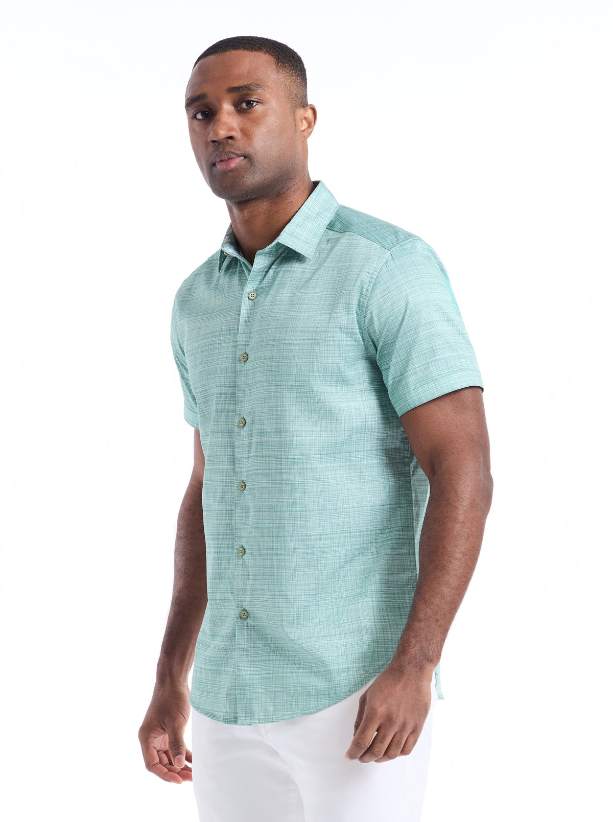 ROTH SHORT SLEEVE BUTTON DOWN SHIRT