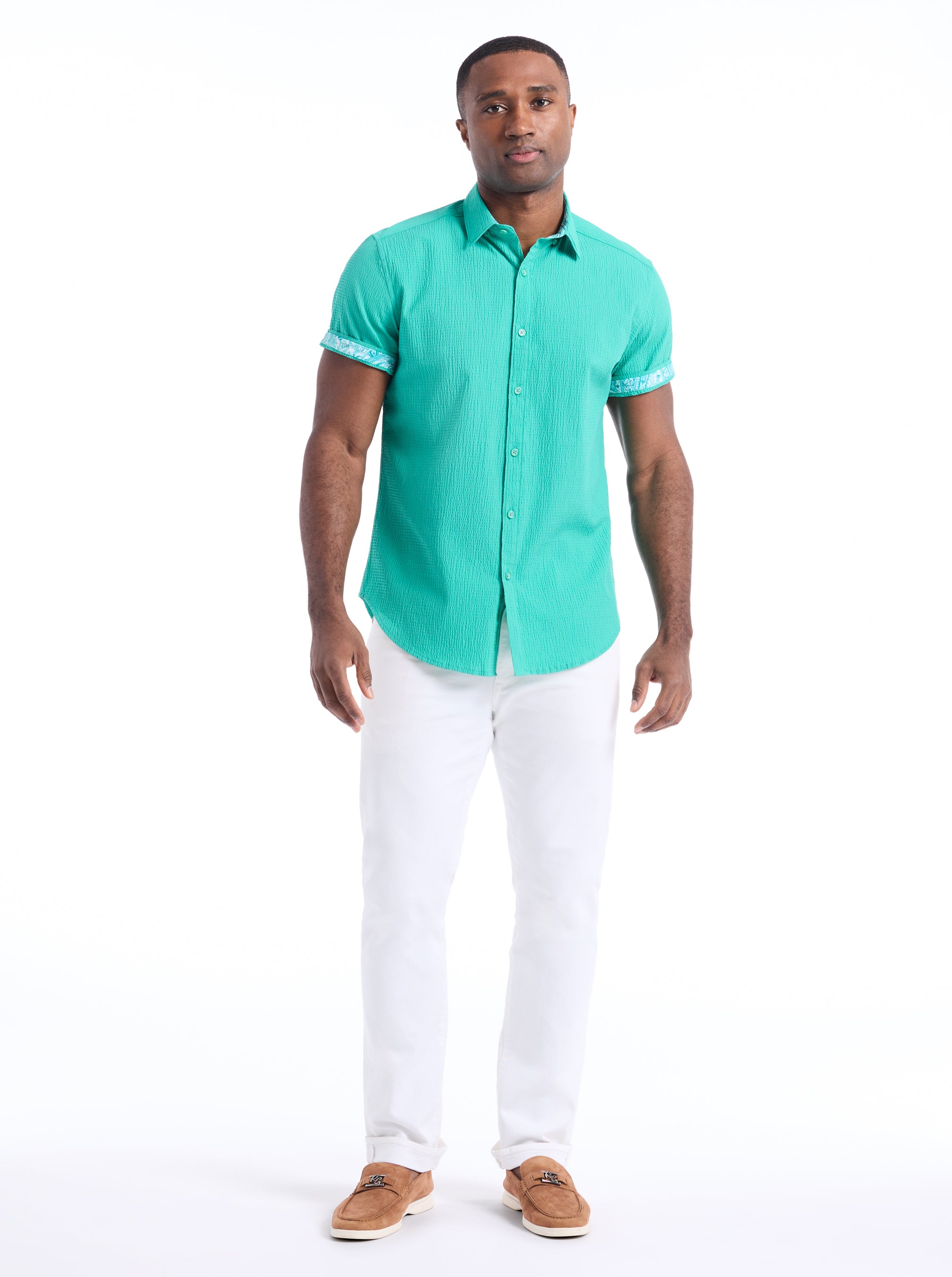 HARBOR SHORT SLEEVE BUTTON DOWN SHIRT