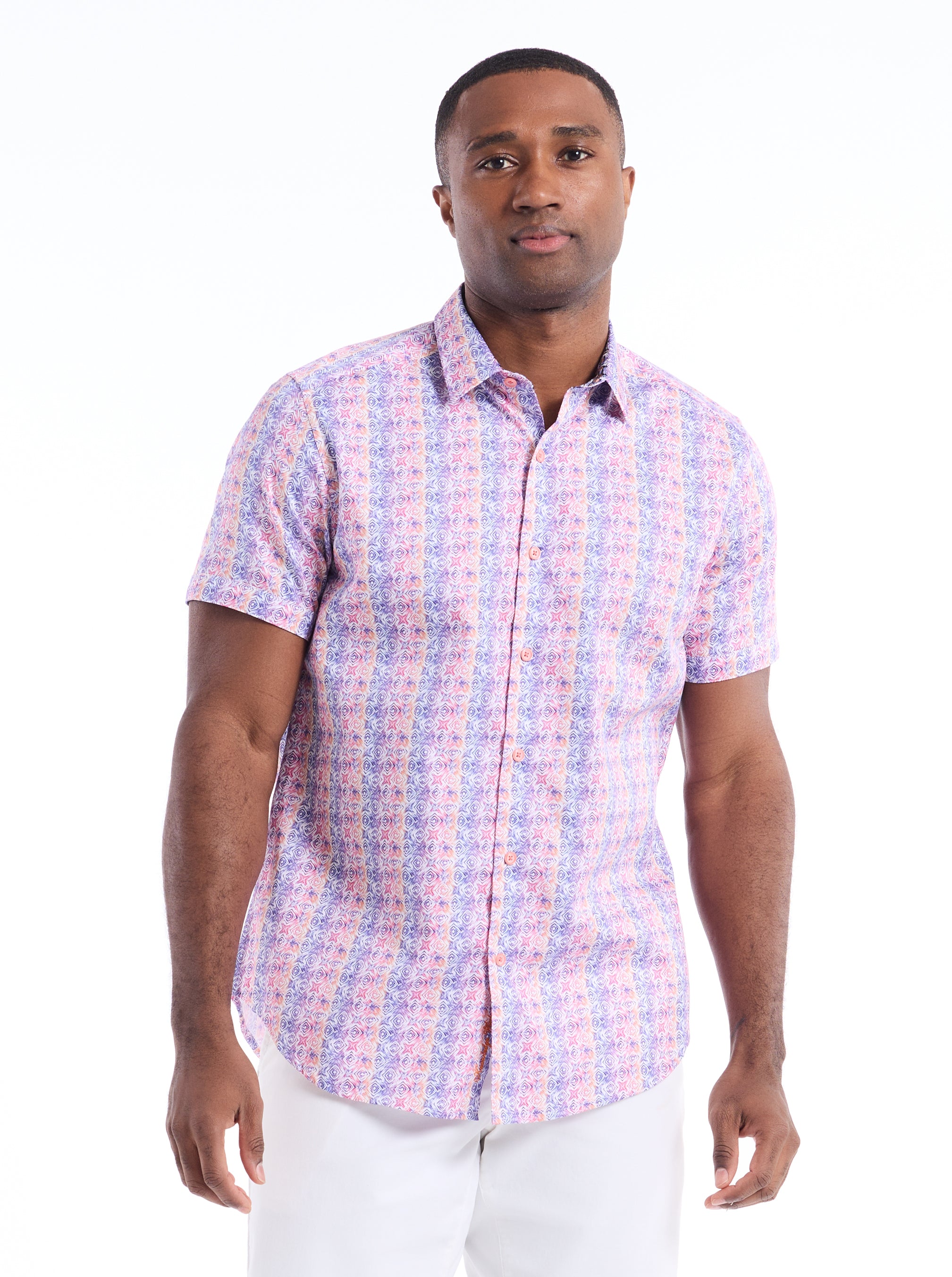 FORMBY SHORT SLEEVE BUTTON DOWN SHIRT