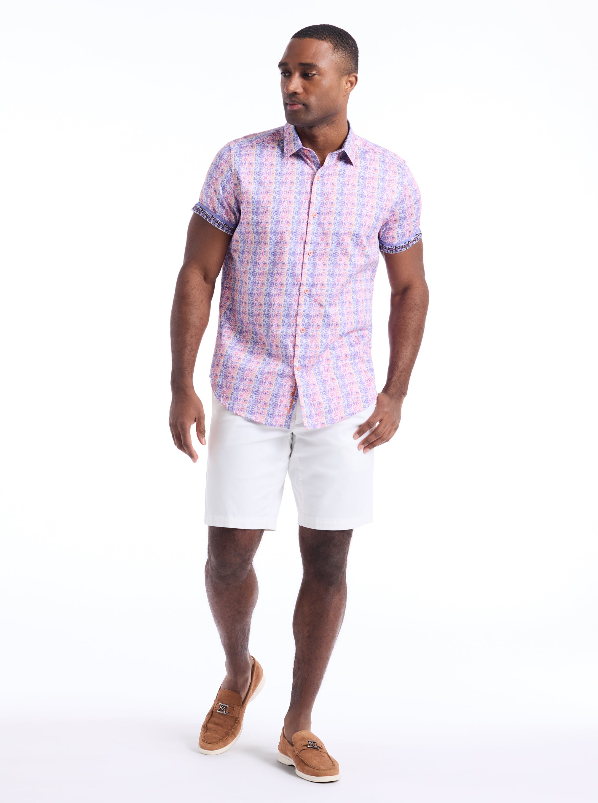 FORMBY SHORT SLEEVE BUTTON DOWN SHIRT
