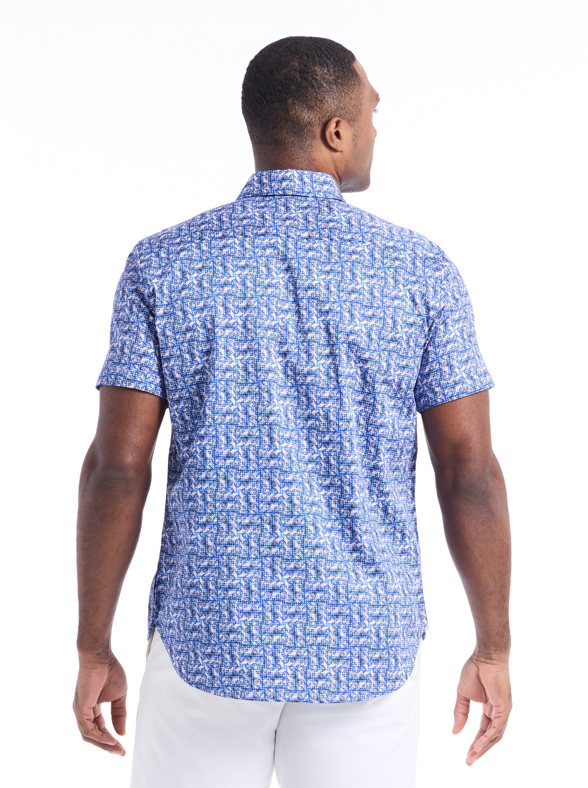 DYER SHORT SLEEVE BUTTON DOWN SHIRT