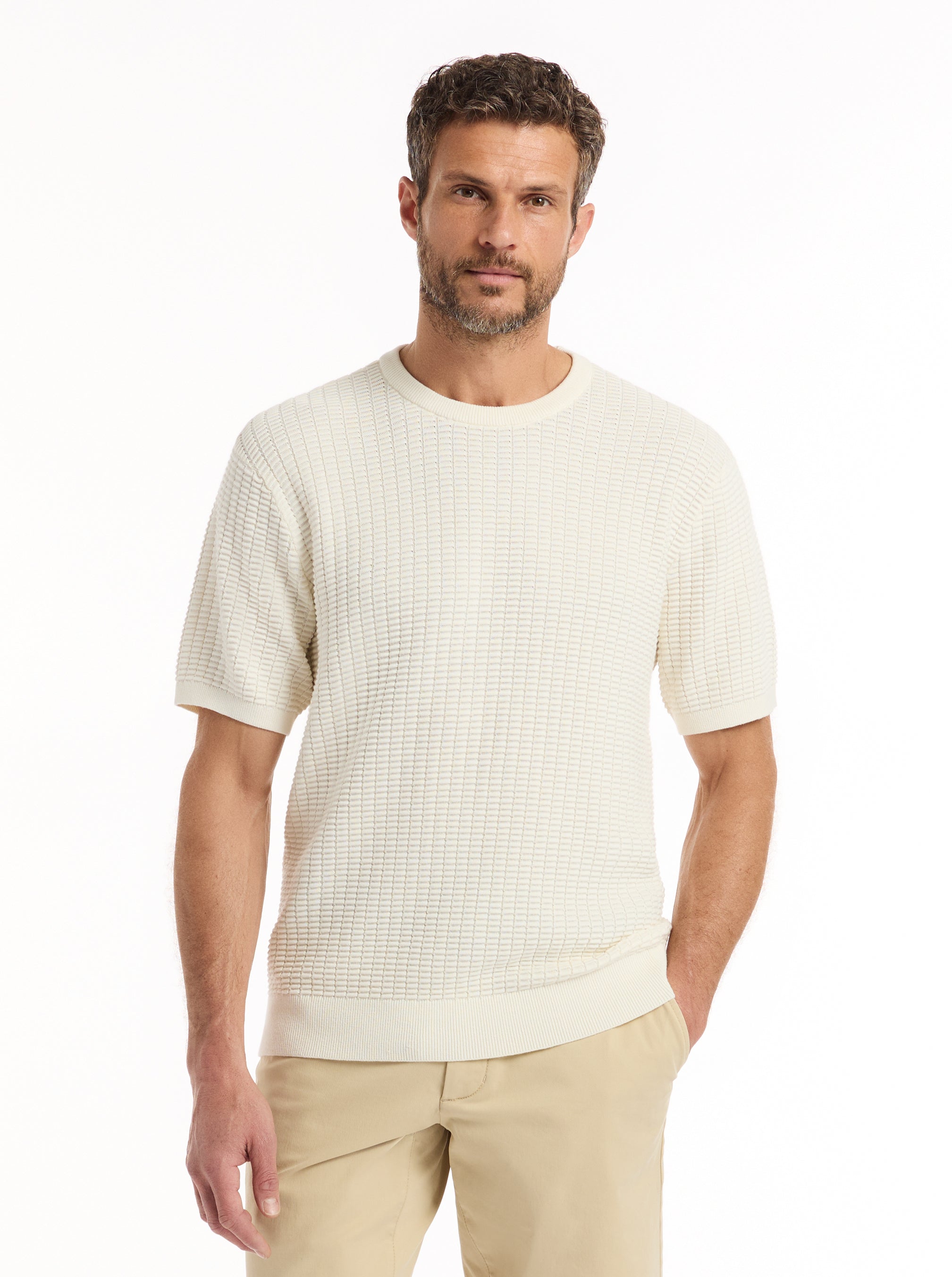 LUIS SHORT SLEEVE SWEATER