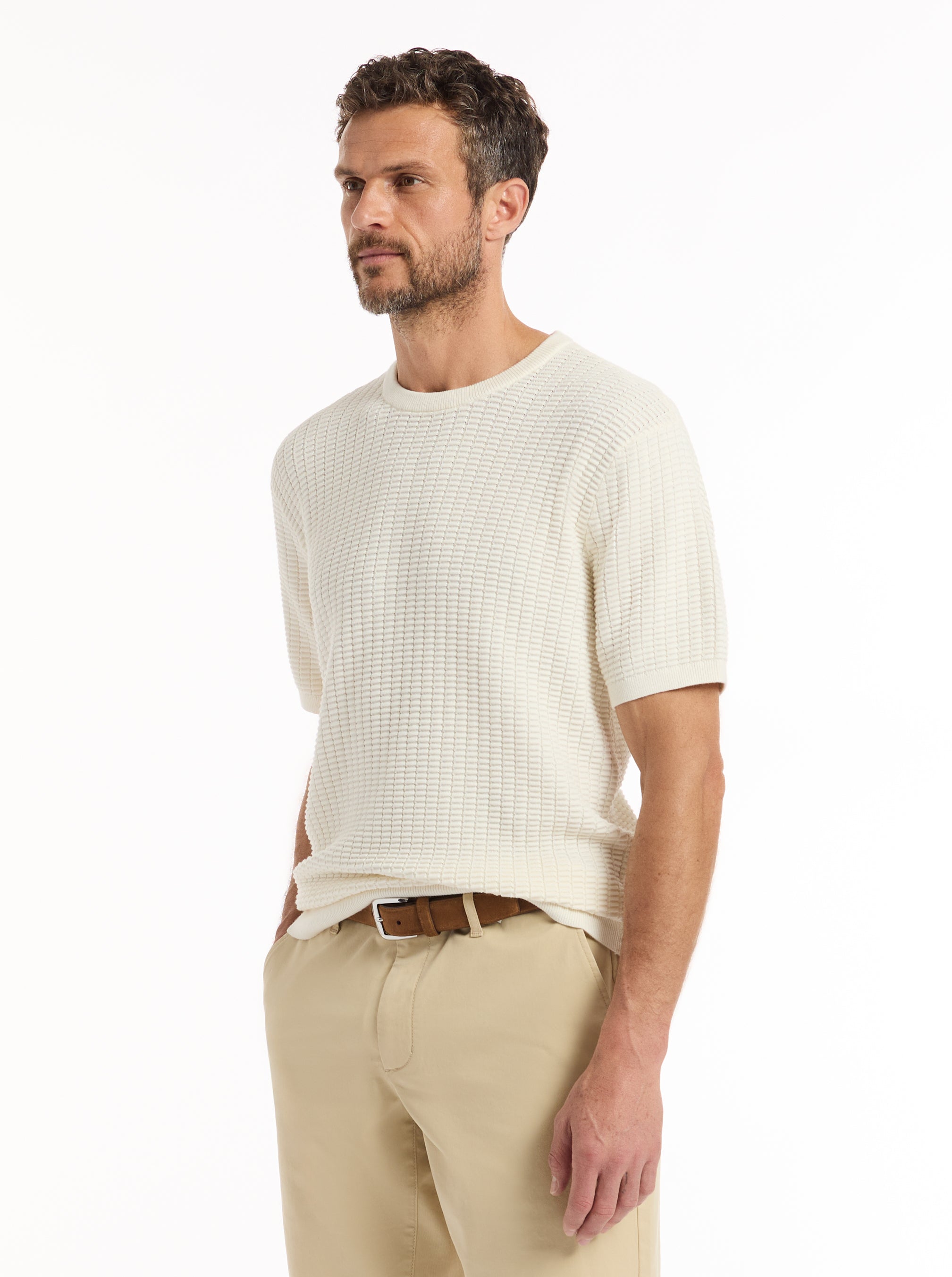 LUIS SHORT SLEEVE SWEATER