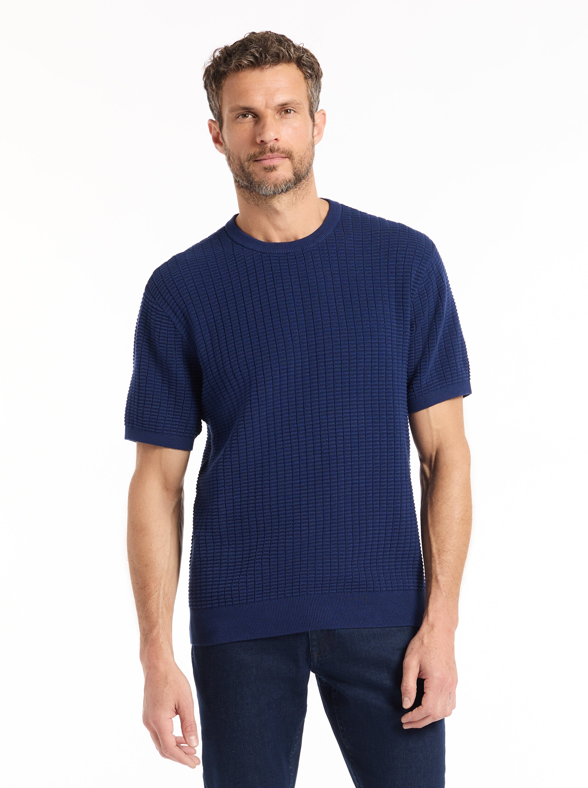 LUIS SHORT SLEEVE SWEATER