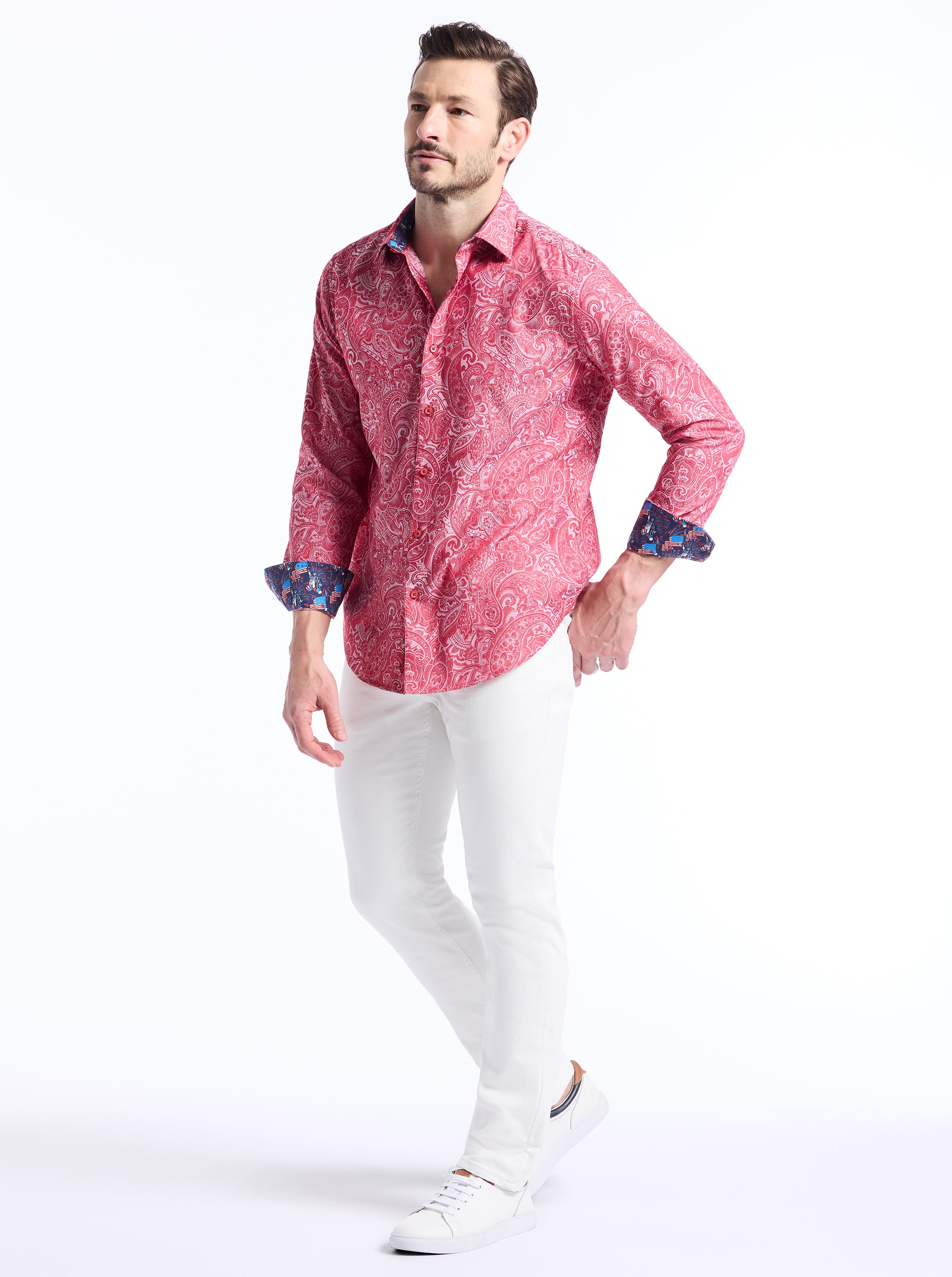HUDSON LONG SLEEVE BUTTON DOWN SHIRT