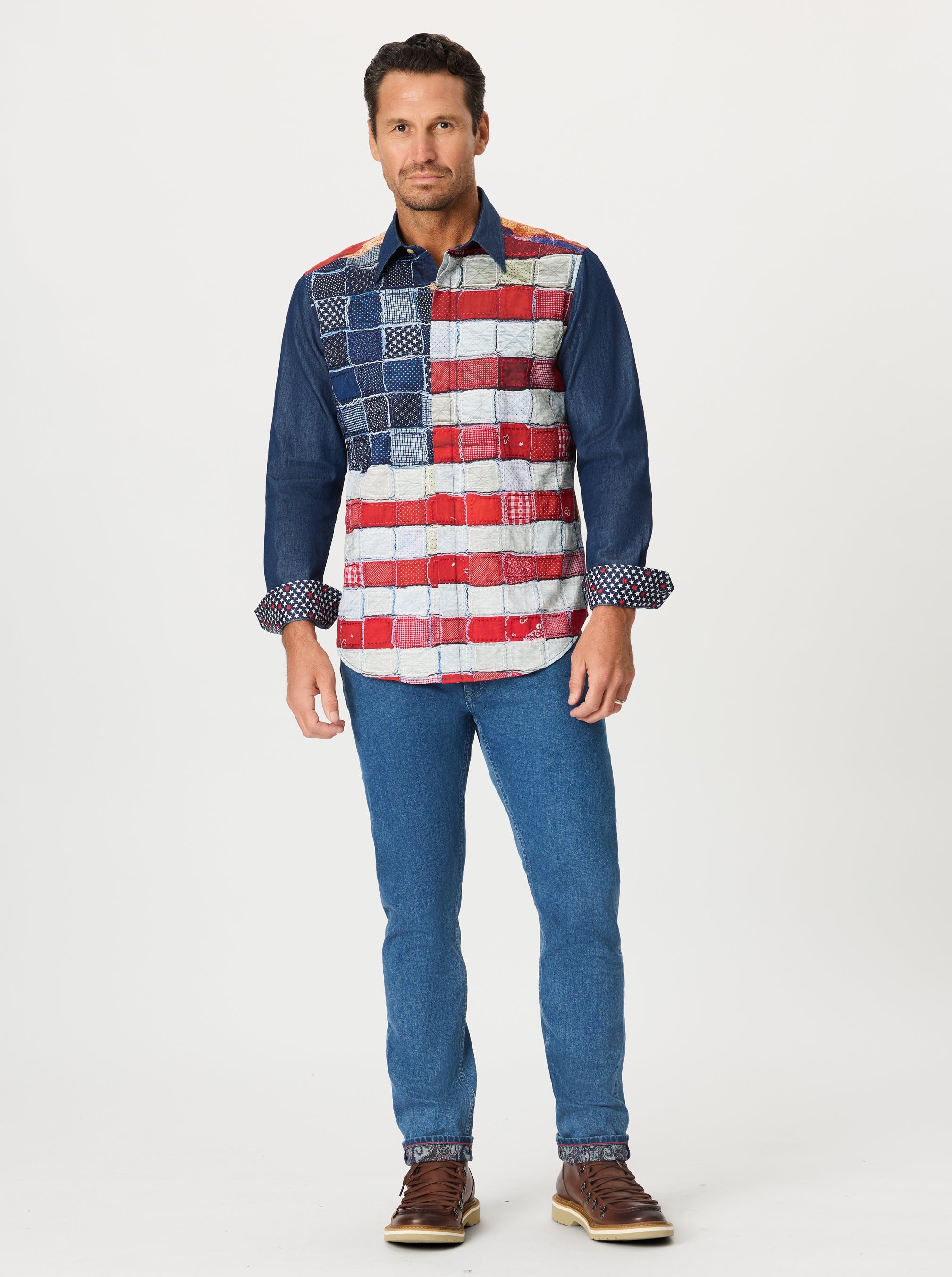 MONUMENTAL LONG SLEEVE BUTTON DOWN SHIRT