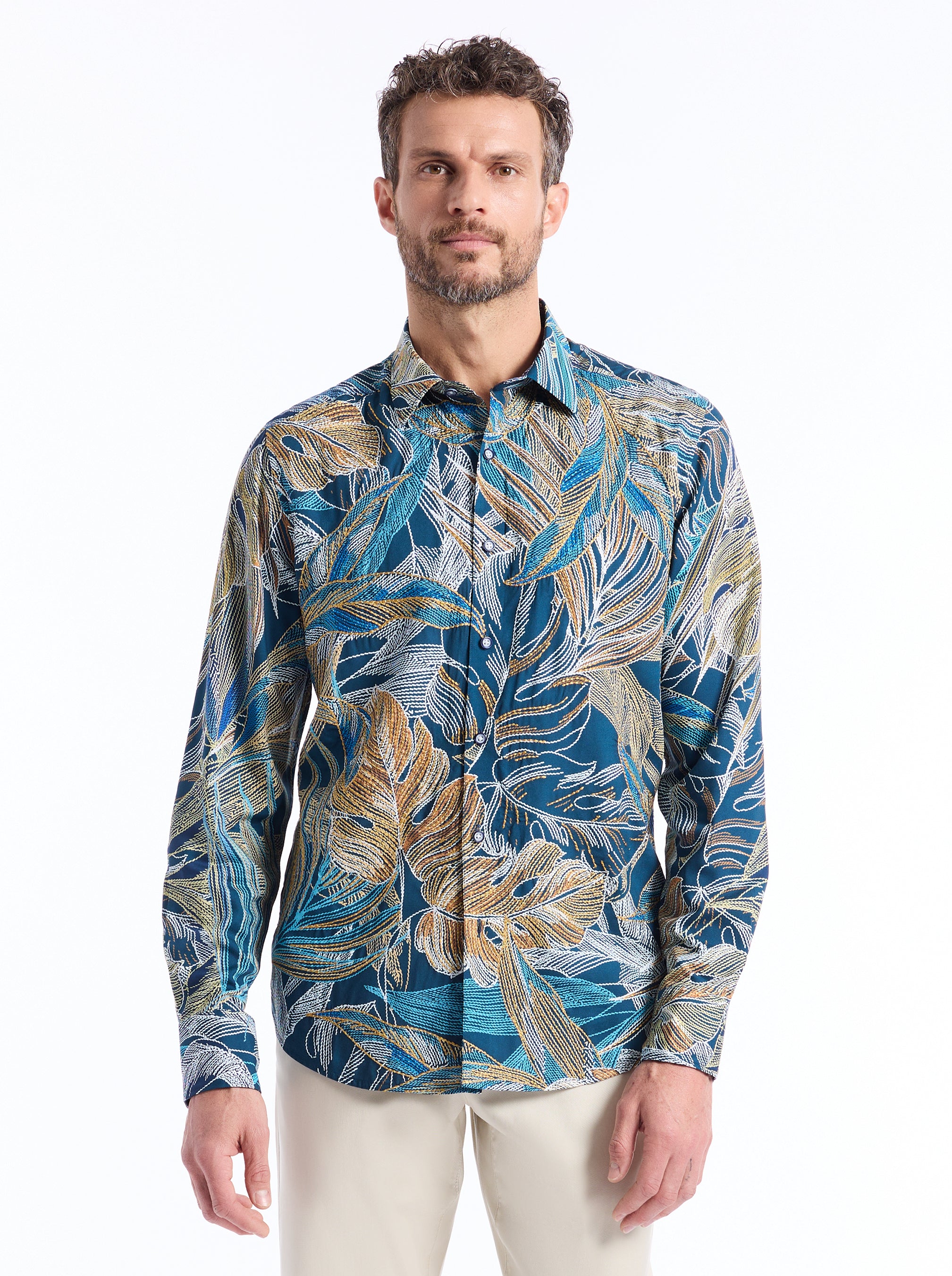 CHORRO LONG SLEEVE BUTTON DOWN SHIRT