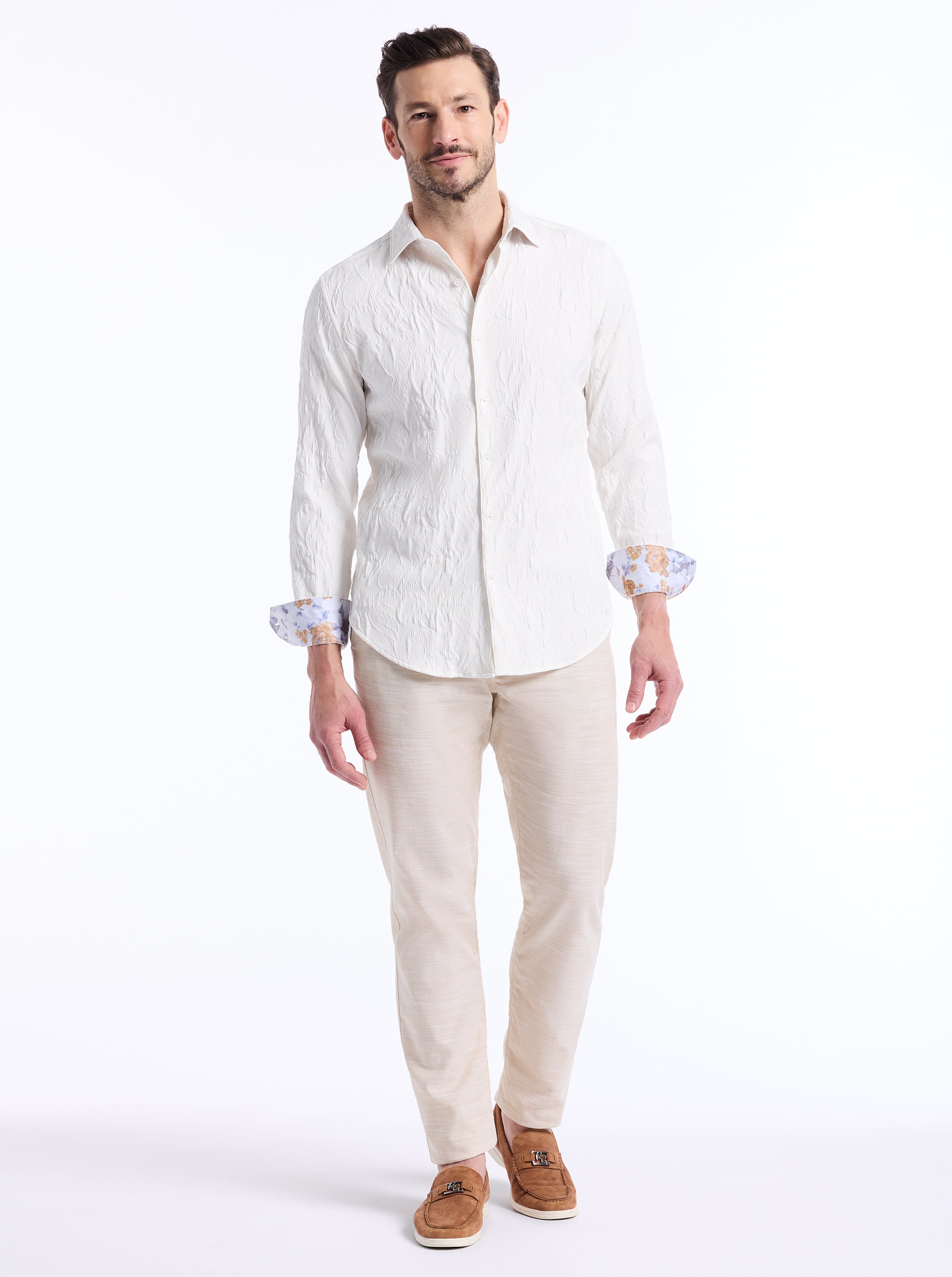 EUCALYPTUS LONG SLEEVE BUTTON DOWN SHIRT