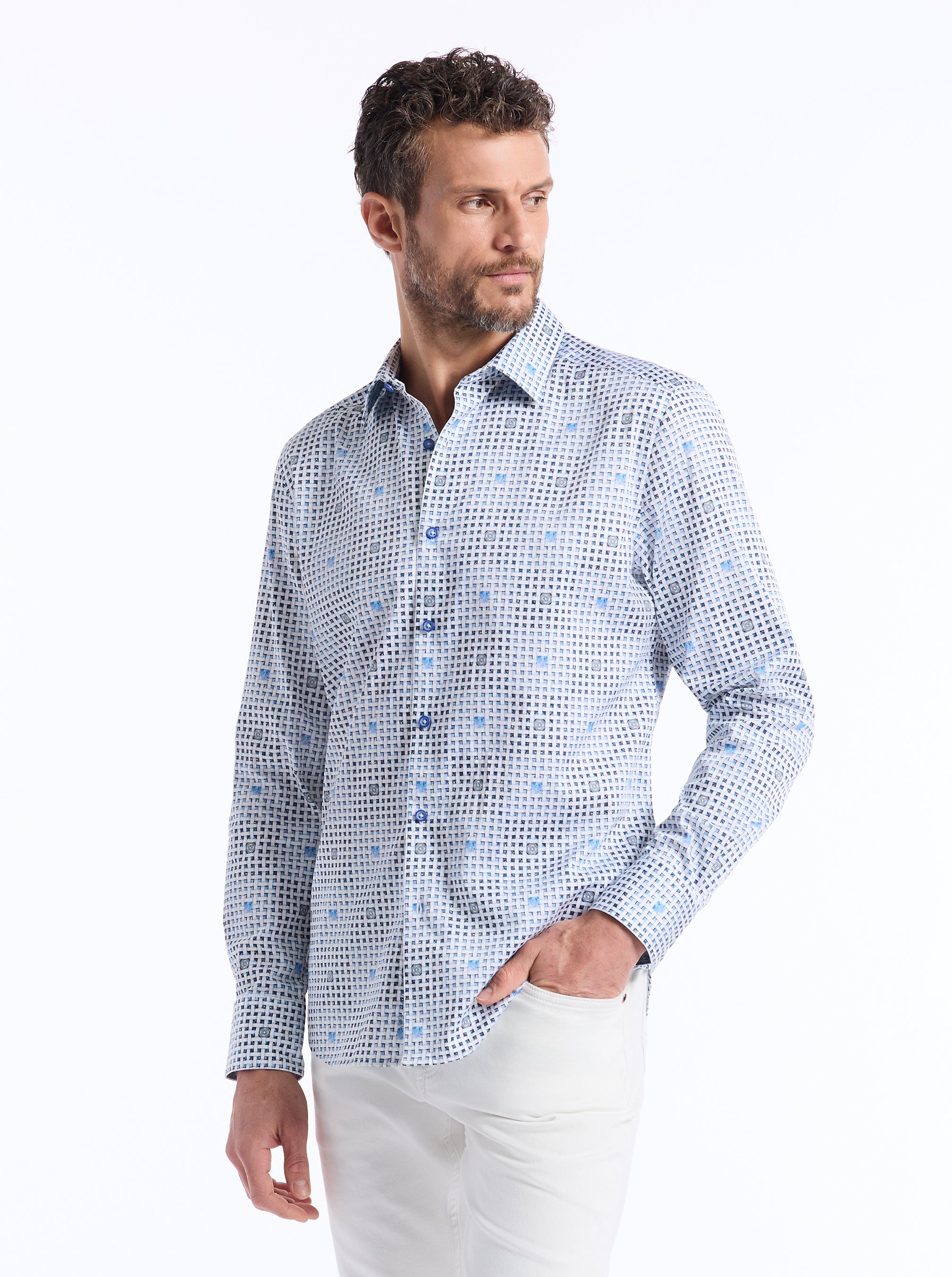 BRENTWOOD LONG SLEEVE BUTTON DOWN SHIRT