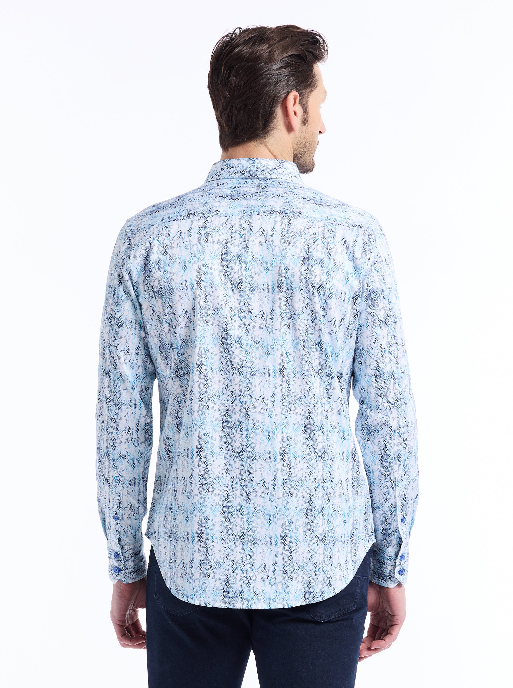 ALAHMAR LONG SLEEVE BUTTON DOWN SHIRT