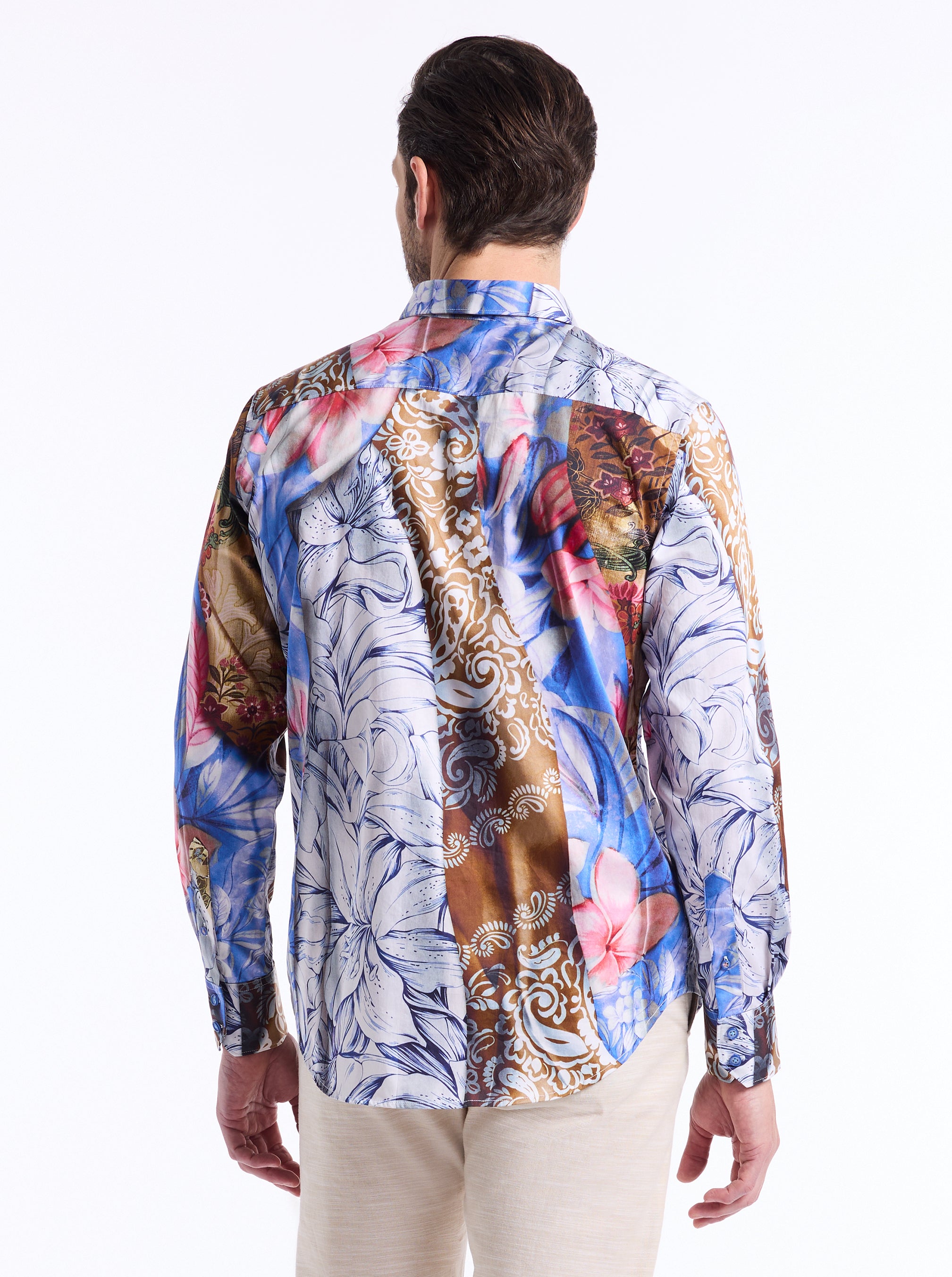 MENDIBURU LONG SLEEVE BUTTON DOWN SHIRT