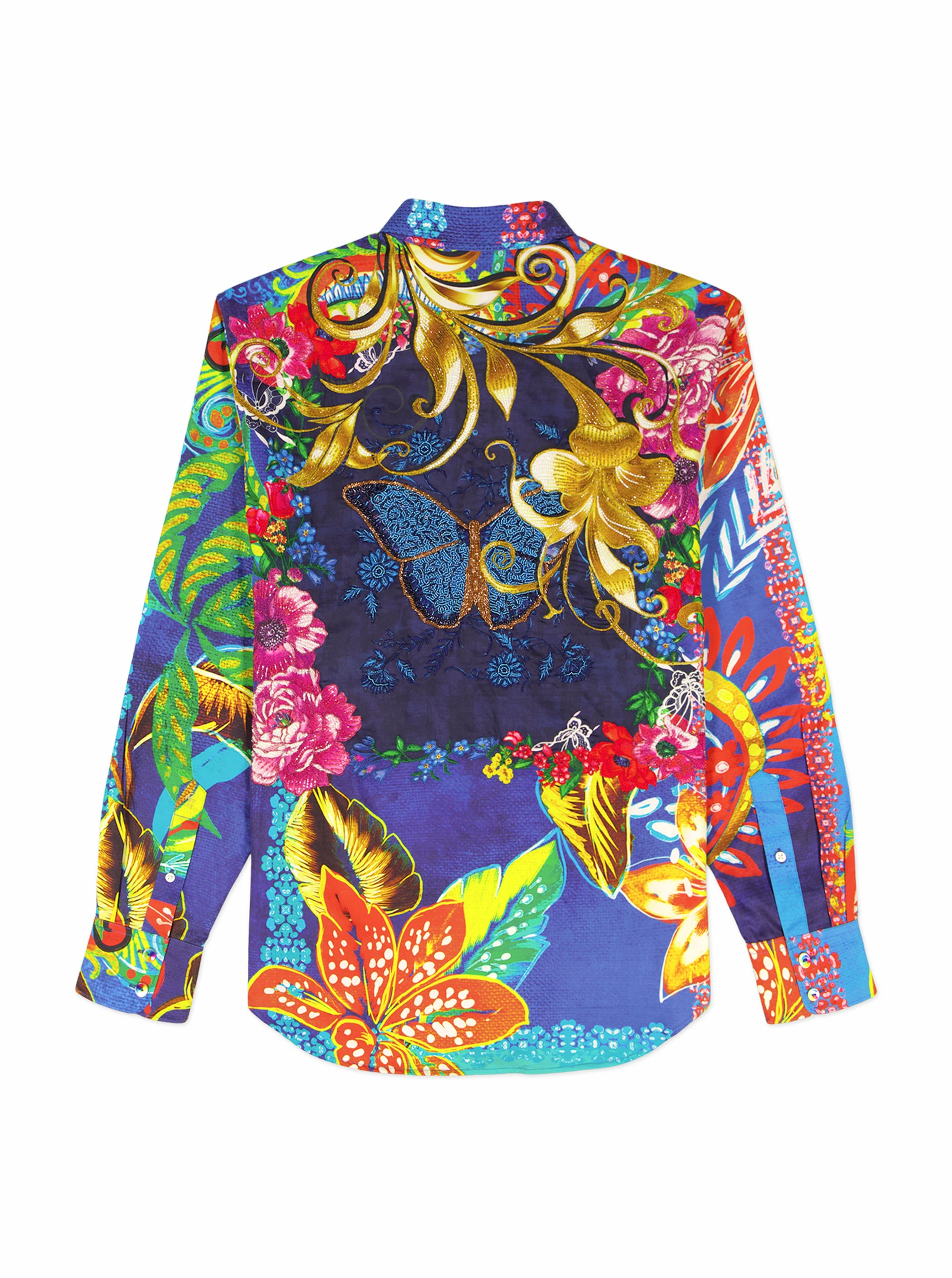 LIMITED EDITION BARSS IN BLOOM LONG SLEEVE BUTTON DOWN SHIRT