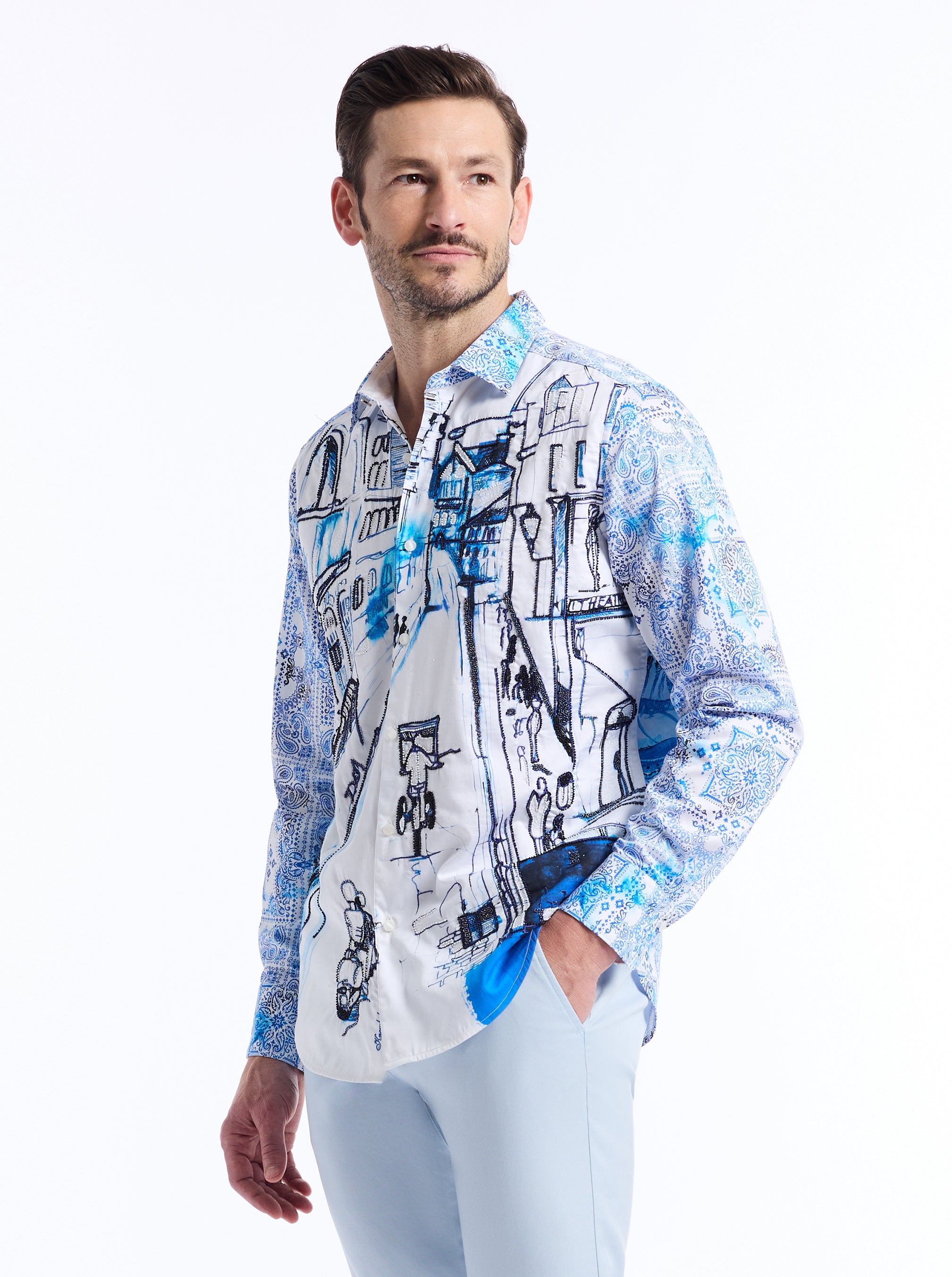 LIMITED EDITION CROWTHER CITY LONG SLEEVE BUTTON DOWN SHIRT