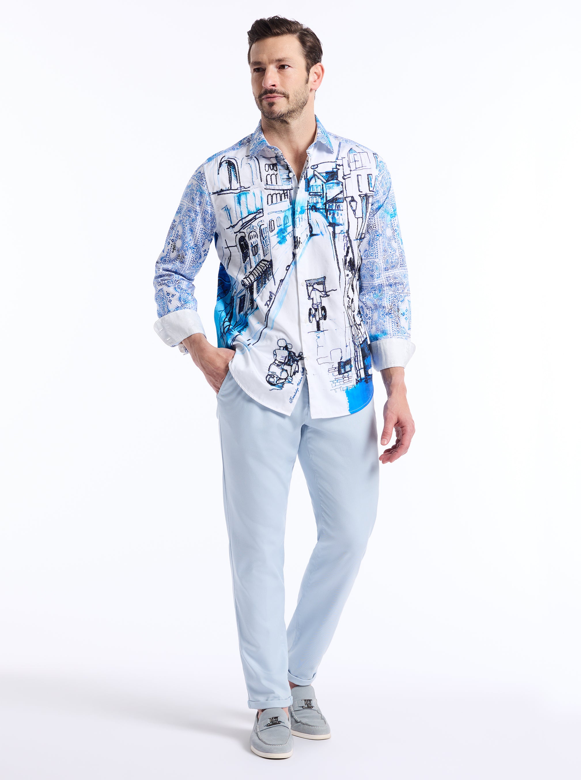 LIMITED EDITION CROWTHER CITY LONG SLEEVE BUTTON DOWN SHIRT