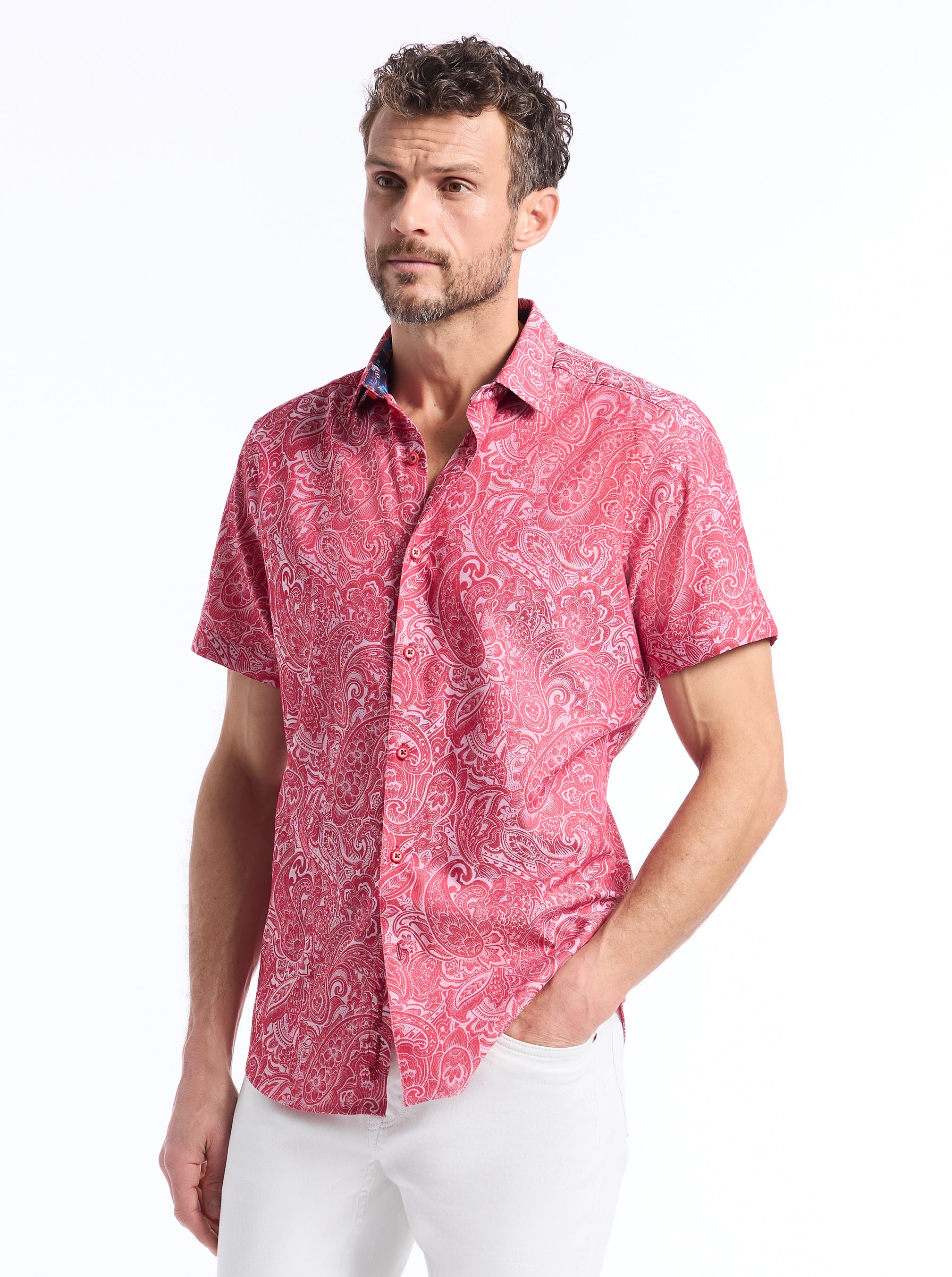 HUDSON SHORT SLEEVE BUTTON DOWN SHIRT