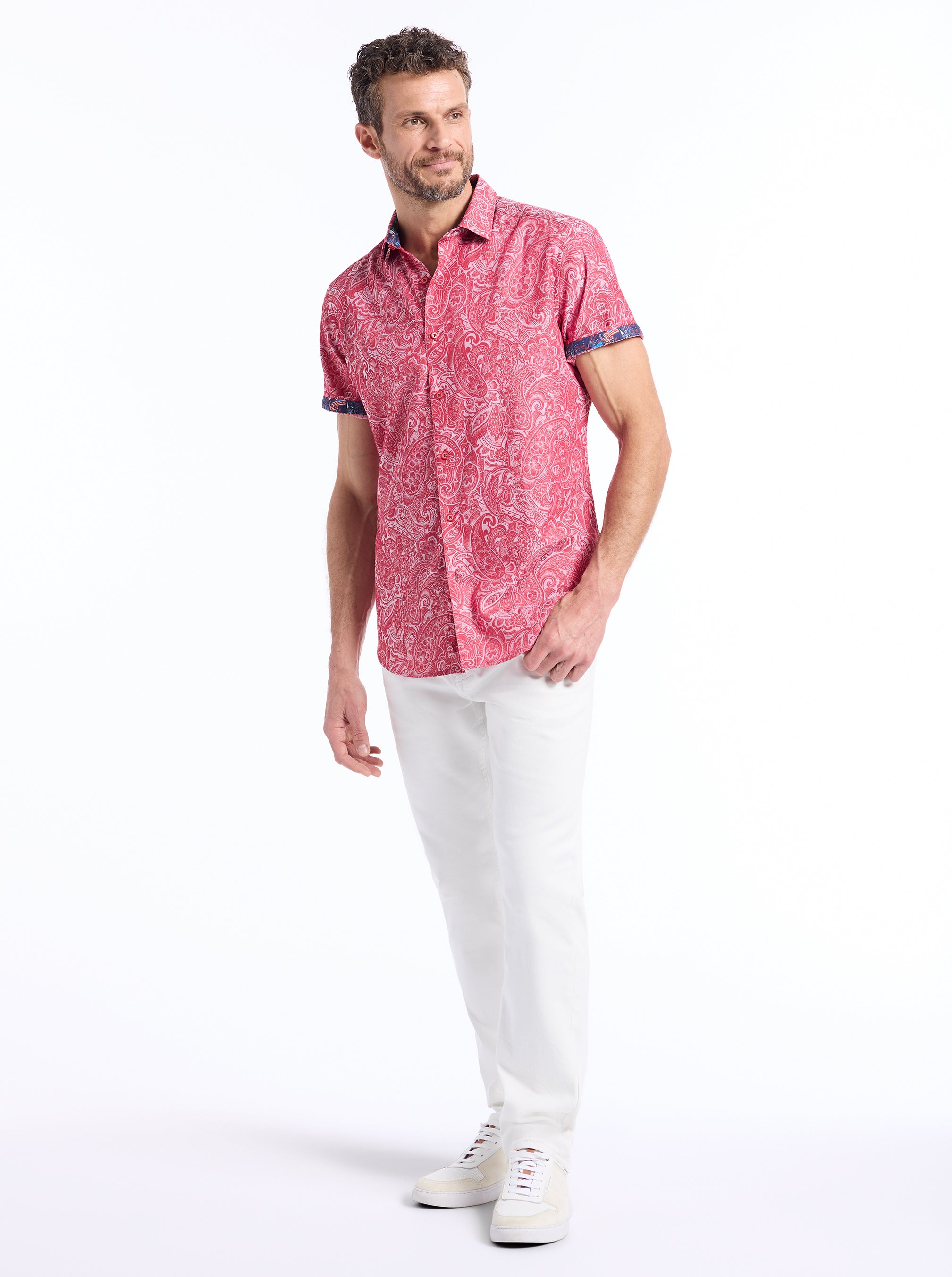 HUDSON SHORT SLEEVE BUTTON DOWN SHIRT