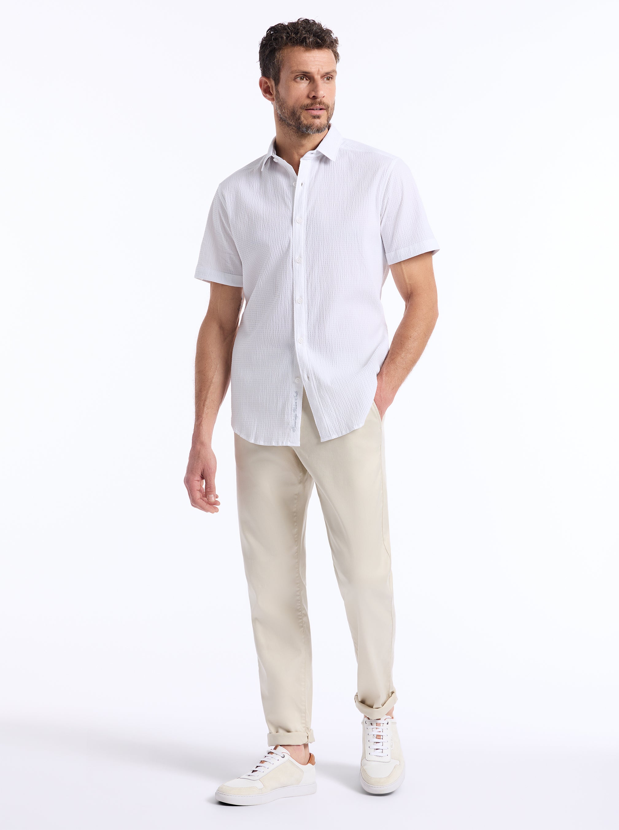THRESHER SHORT SLEEVE BUTTON DOWN SHIRT