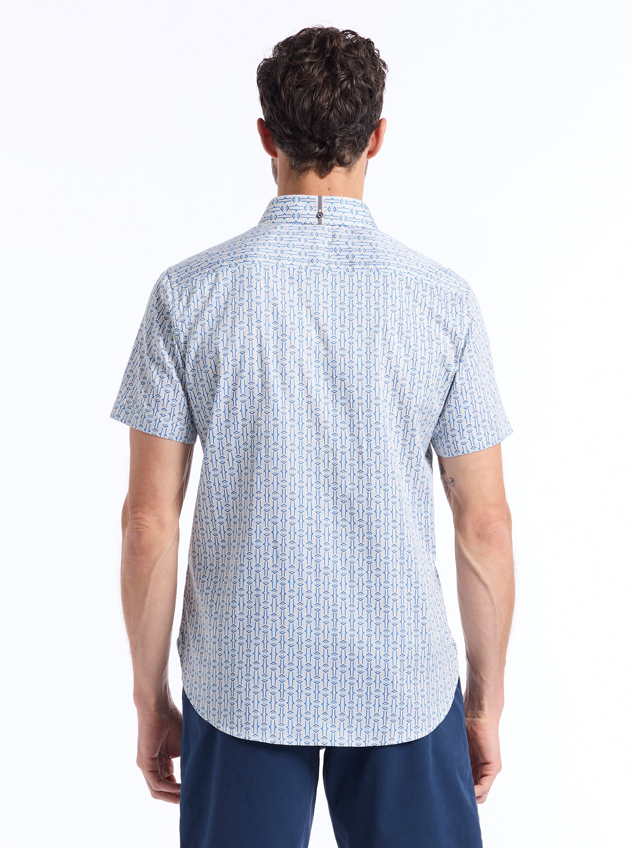 NAPIER SHORT SLEEVE BUTTON DOWN SHIRT