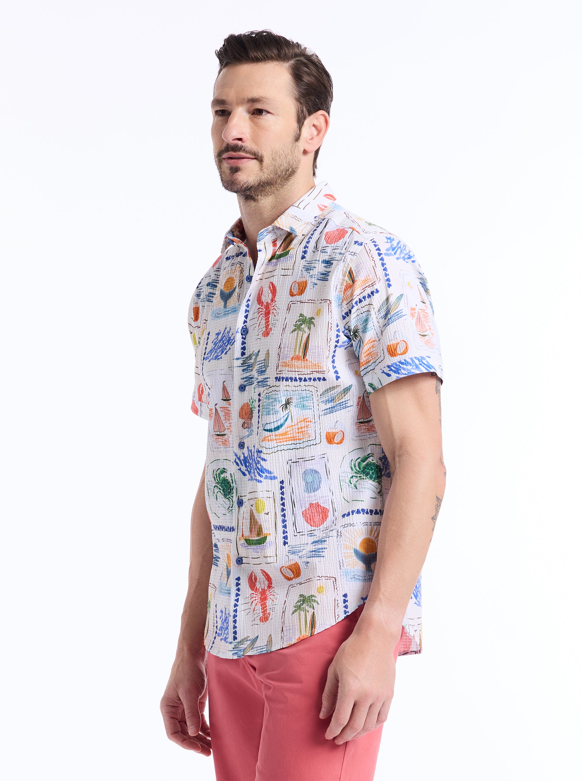 ISLA VISTA SHORT SLEEVE BUTTON DOWN SHIRT