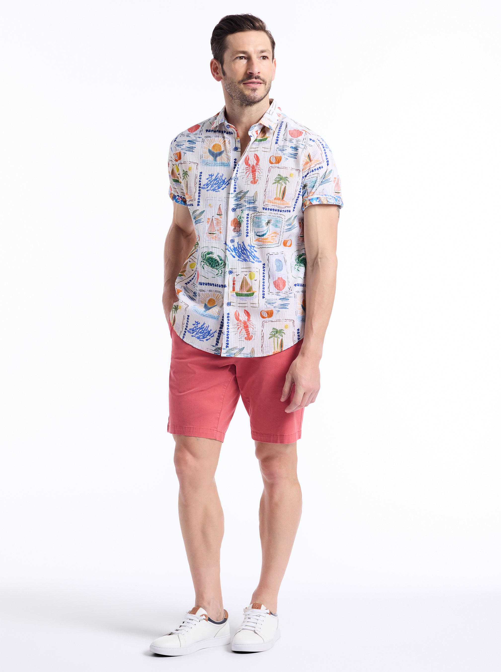 ISLA VISTA SHORT SLEEVE BUTTON DOWN SHIRT