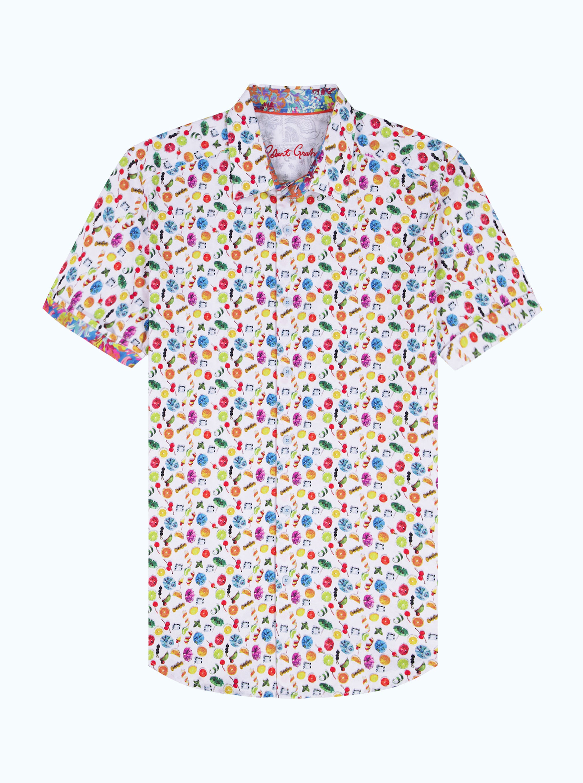 GARNISH SHORT SLEEVE BUTTON DOWN SHIRT