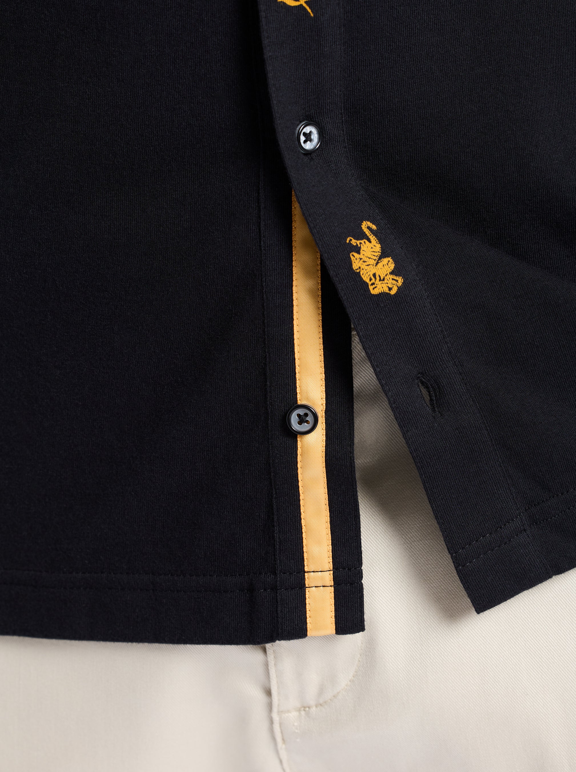 GOLDEN JUNGLE SHORT SLEEVE BUTTON DOWN SHIRT