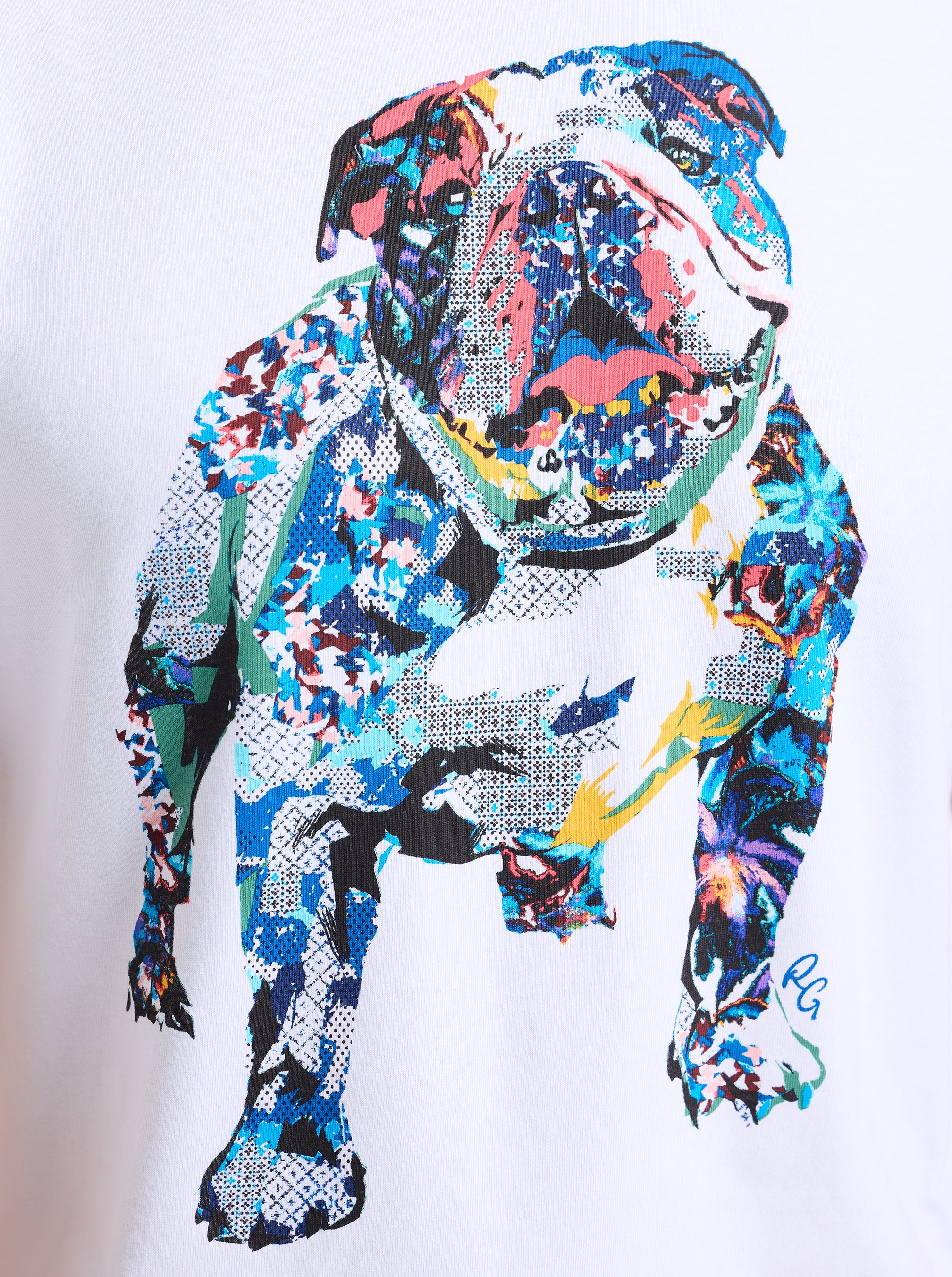 COLLAGE GRAHAM SHORT SLEEVE BUTTON DOWN T-SHIRT