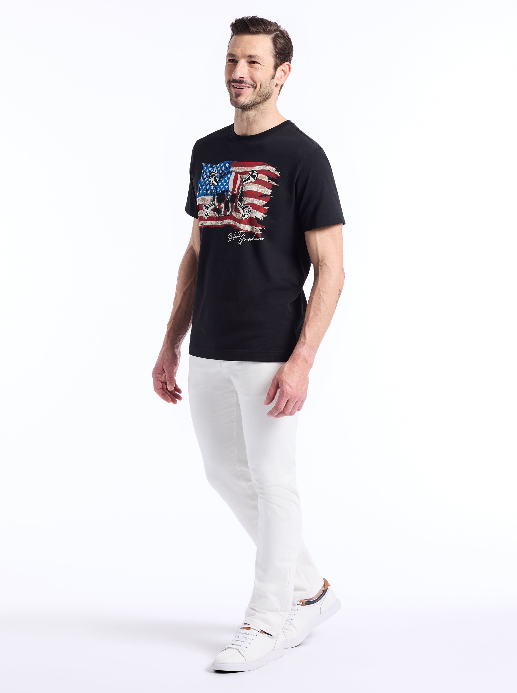SKULL FLAG SHORT SLEEVE T-SHIRT