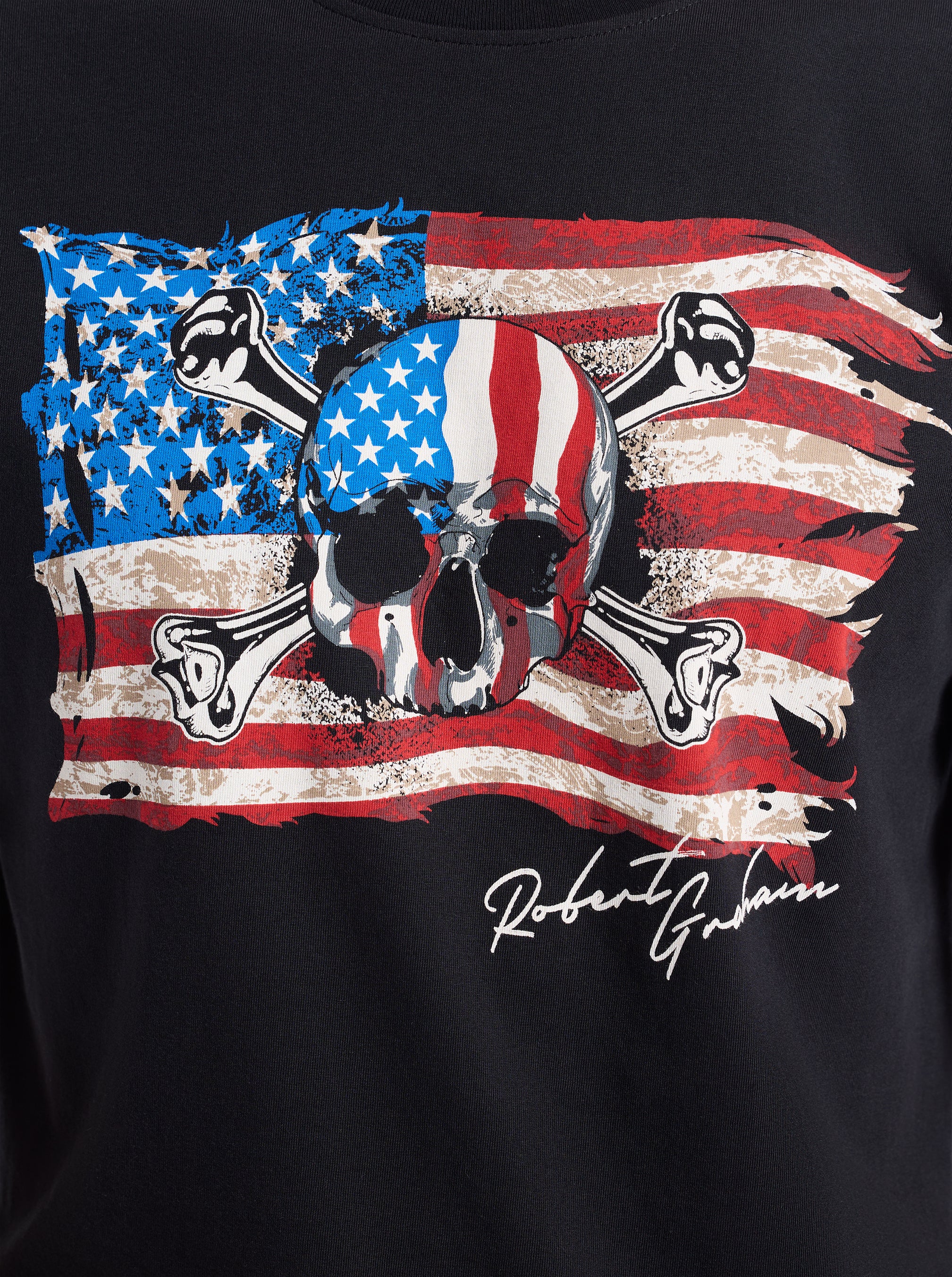 SKULL FLAG SHORT SLEEVE T-SHIRT