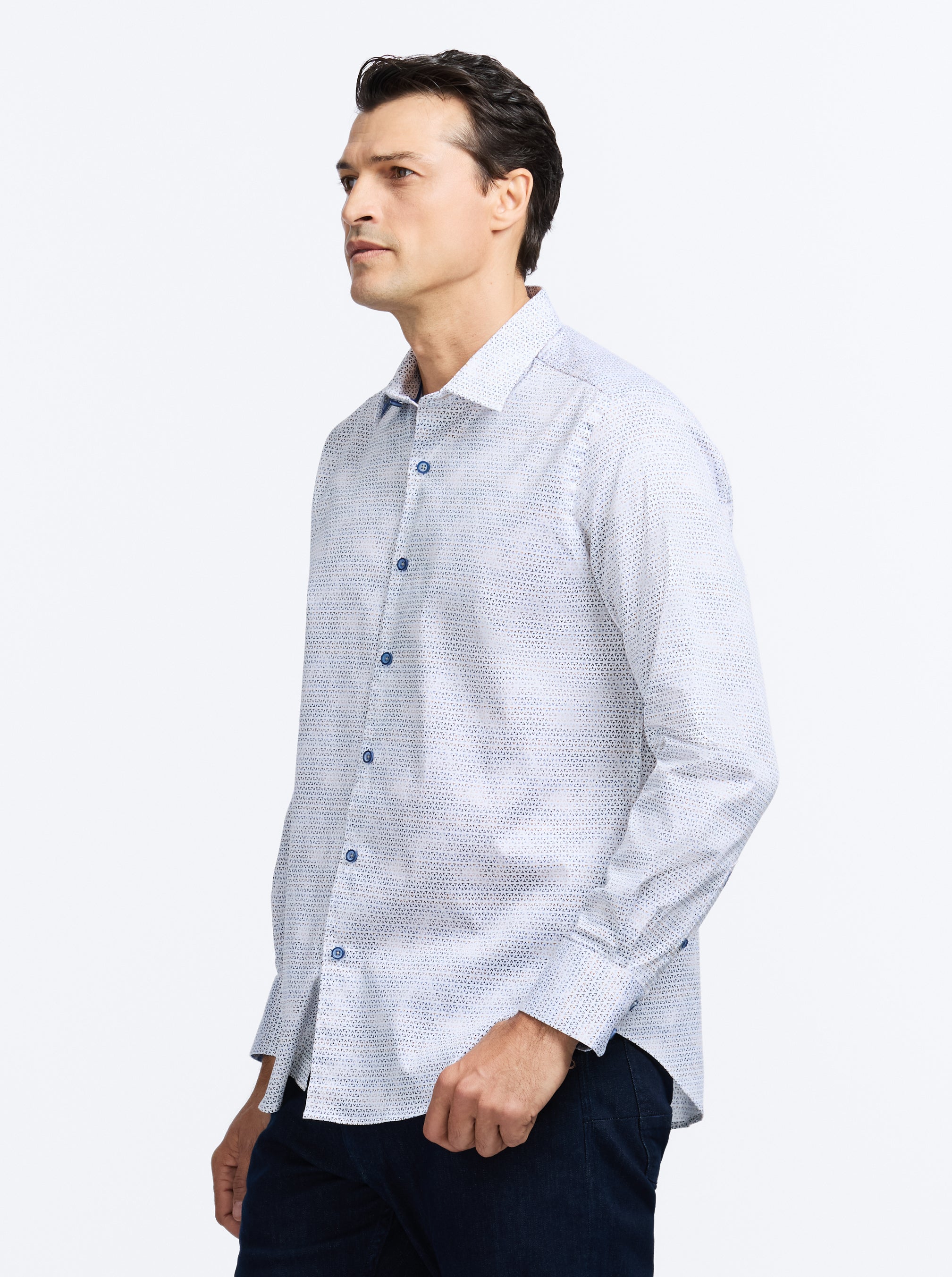 AKEHURST LONG SLEEVE BUTTON DOWN SHIRT