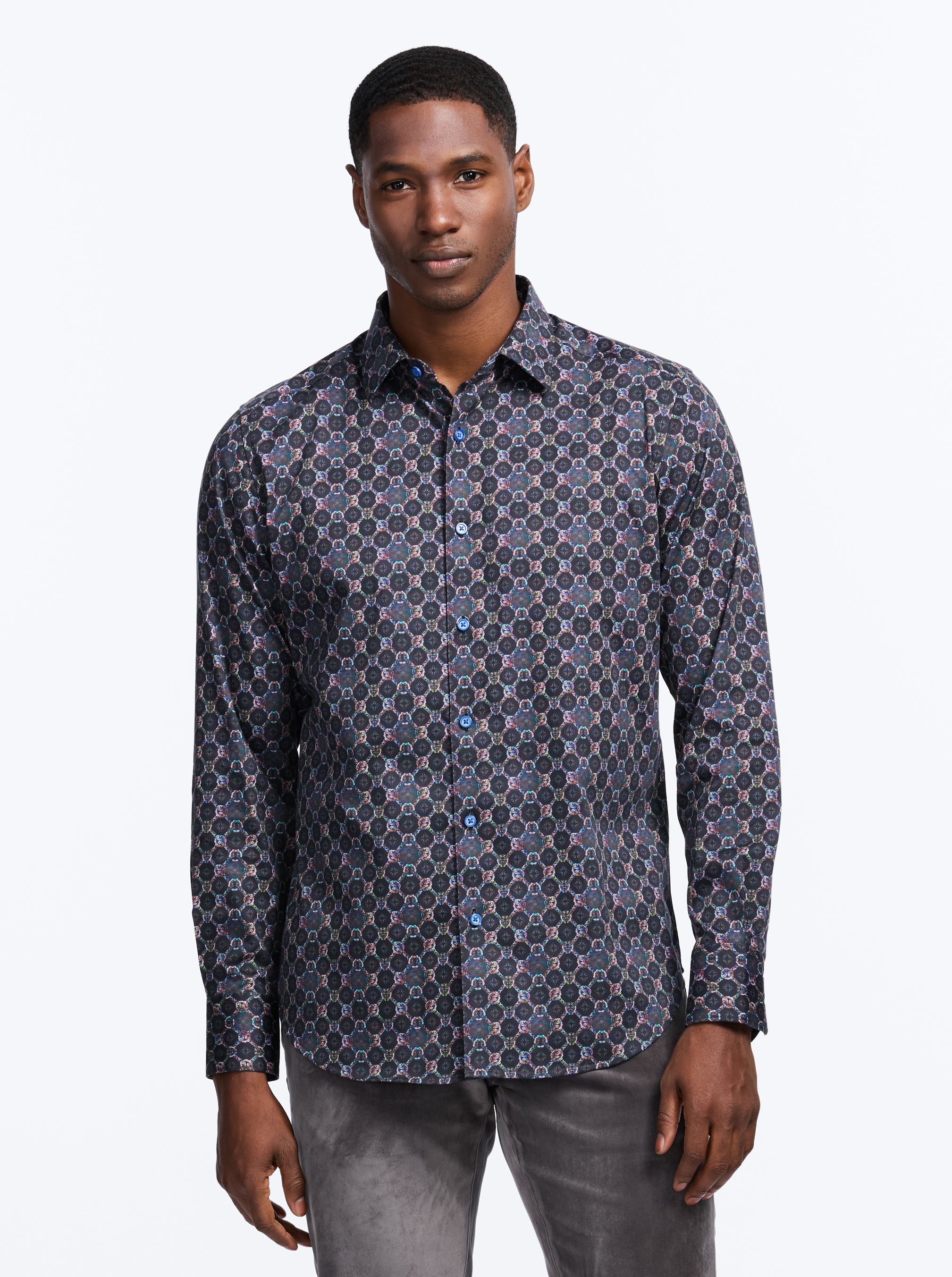 BRAMSTON LONG SLEEVE BUTTON DOWN SHIRT