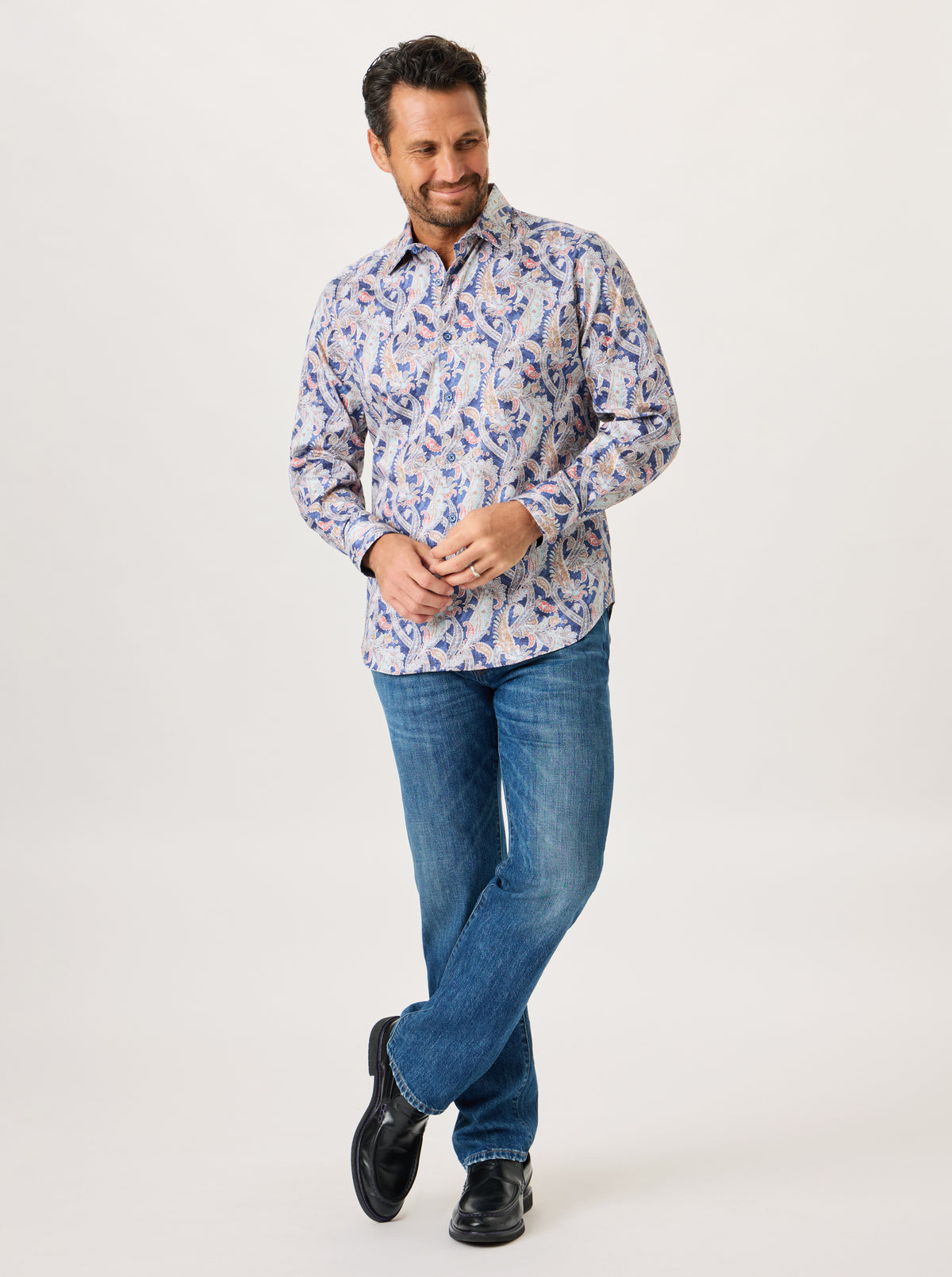 SHOREDITCH LONG SLEEVE BUTTON DOWN SHIRT
