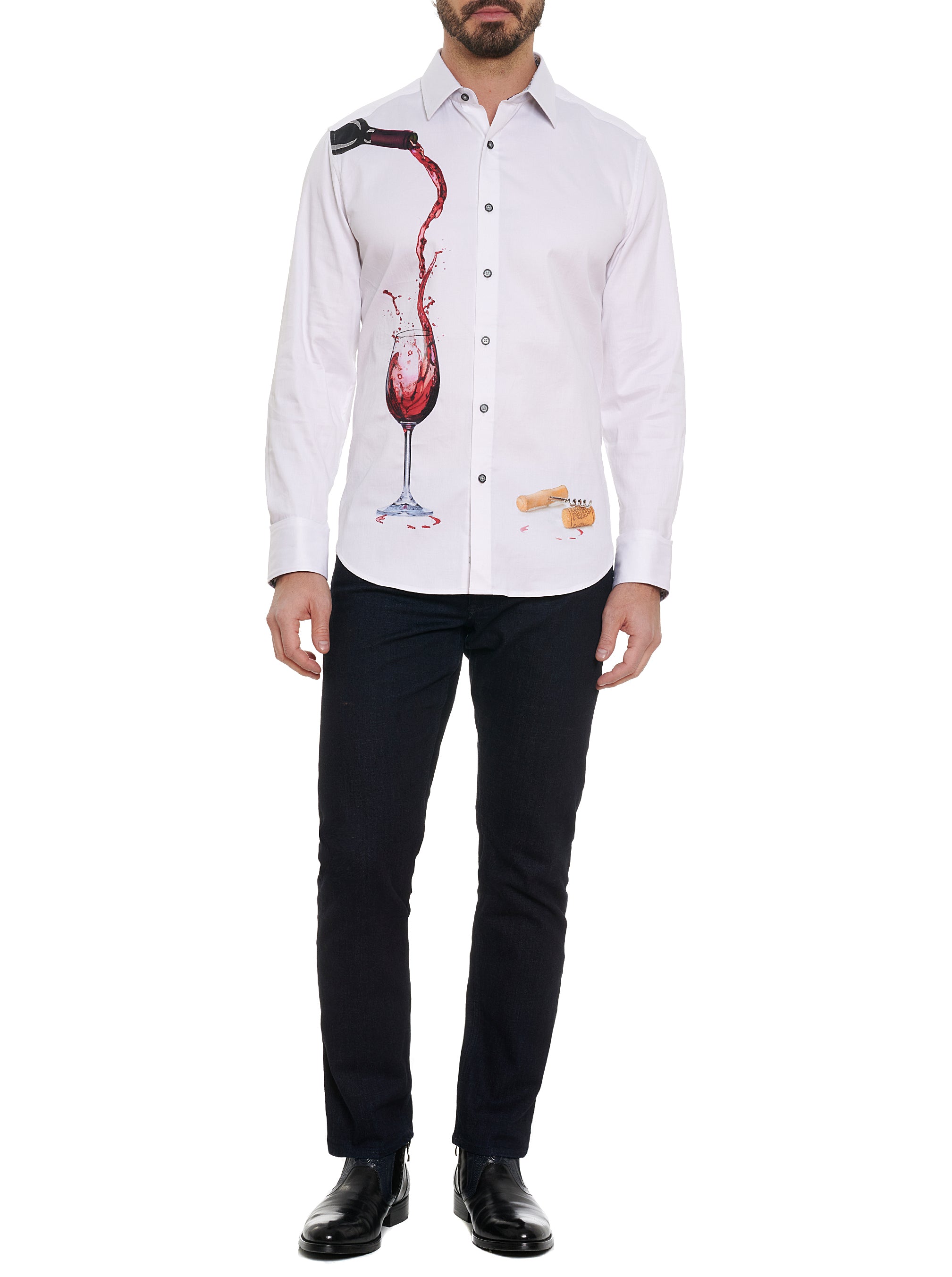 PINOT NOIR 2 LONG SLEEVE BUTTON DOWN SHIRT