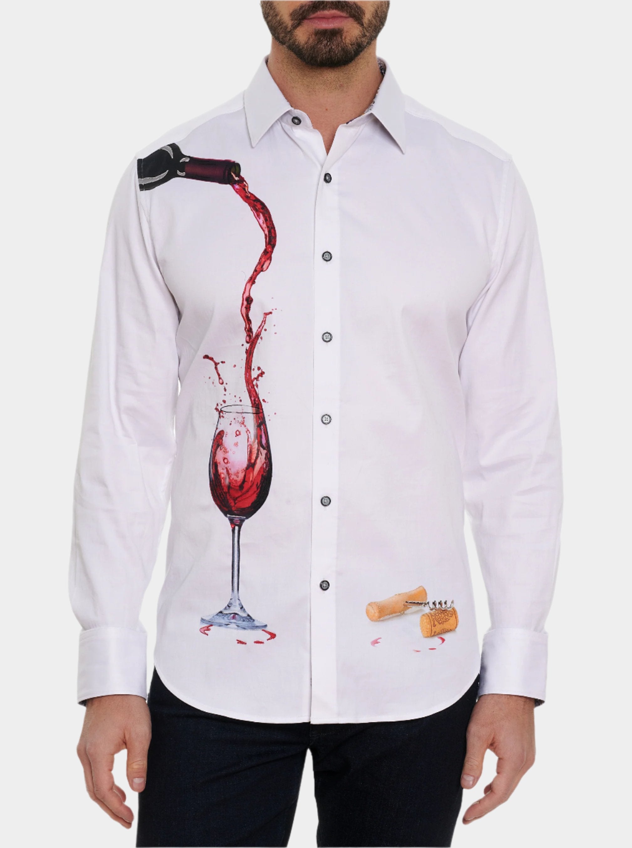 PINOT NOIR 2 LONG SLEEVE BUTTON DOWN SHIRT