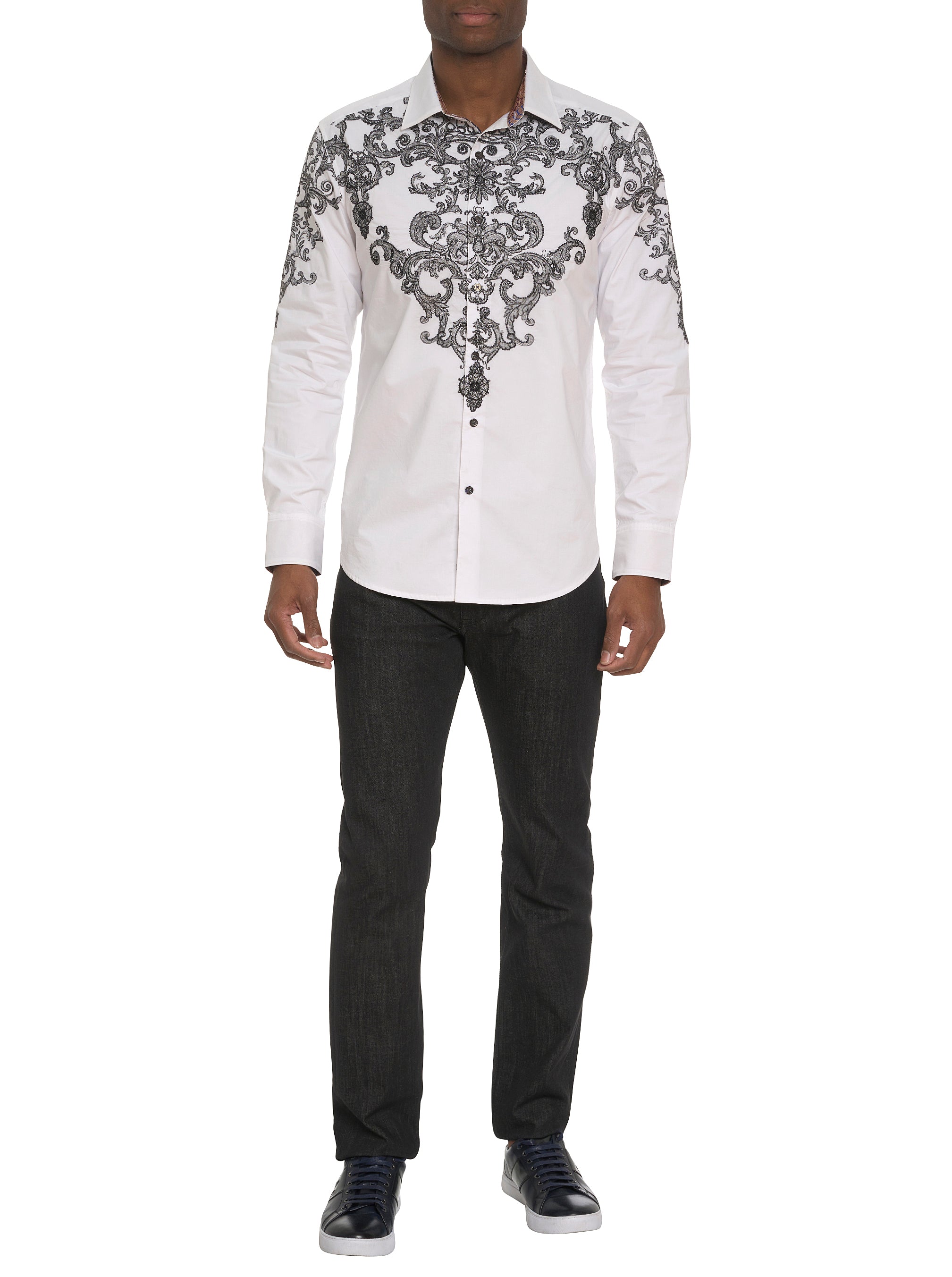 LIMITED EDITION THE FINE FILIGREE LONG SLEEVE BUTTON DOWN SHIRT