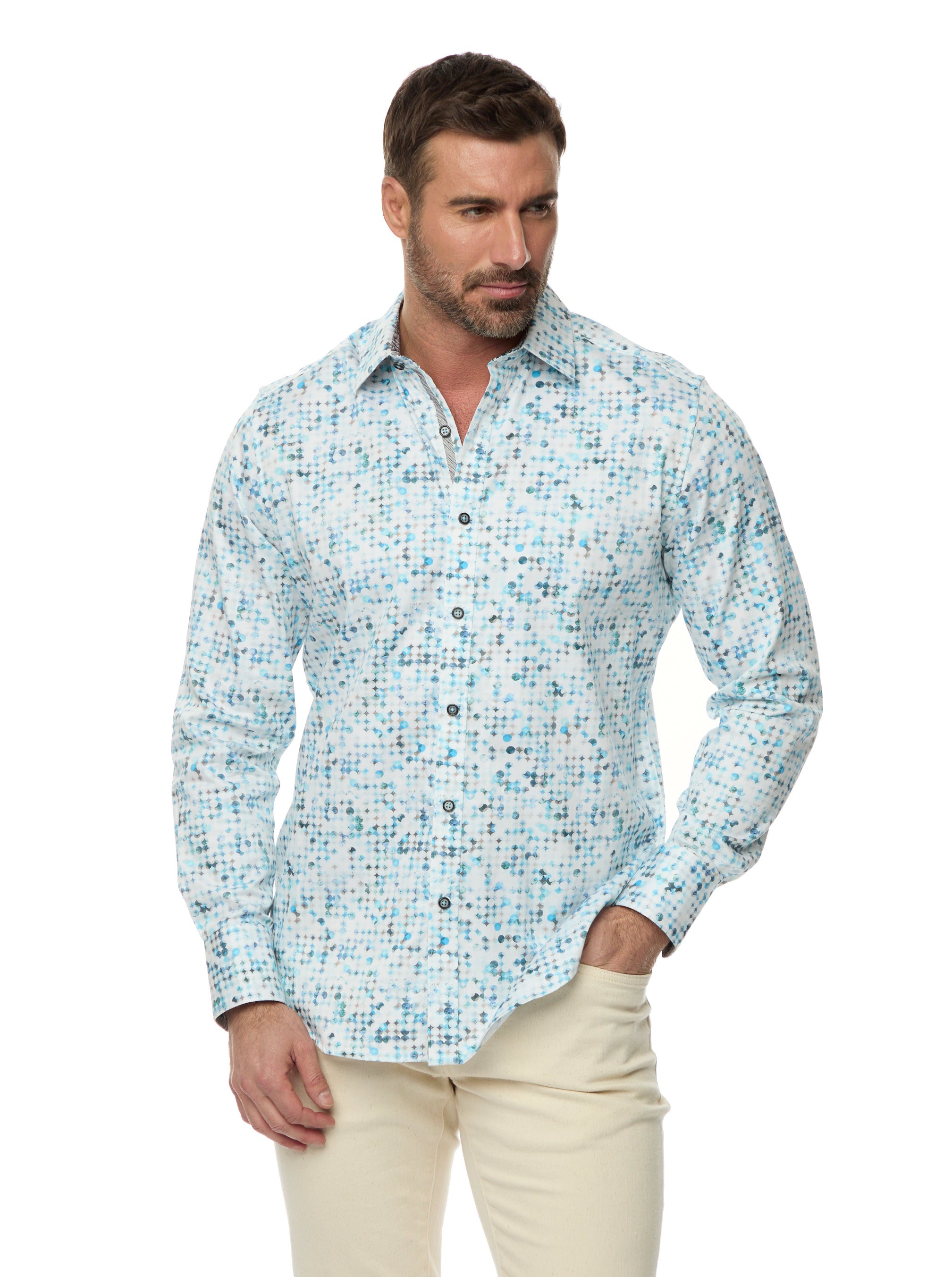 BARRAZA LONG SLEEVE BUTTON DOWN SHIRT TALL