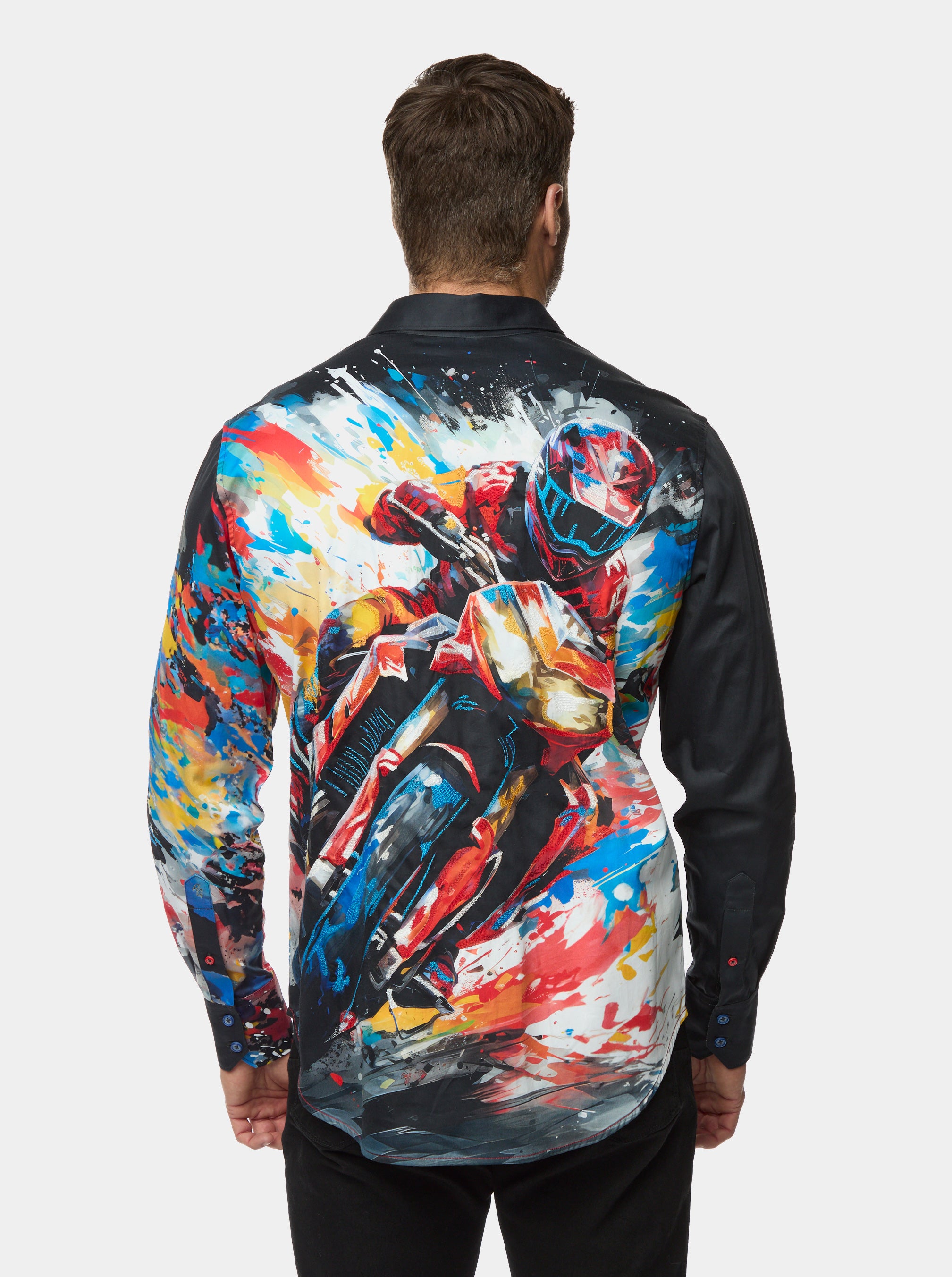 KNIGHTSBRIDGE LONG SLEEVE BUTTON DOWN SHIRT BIG