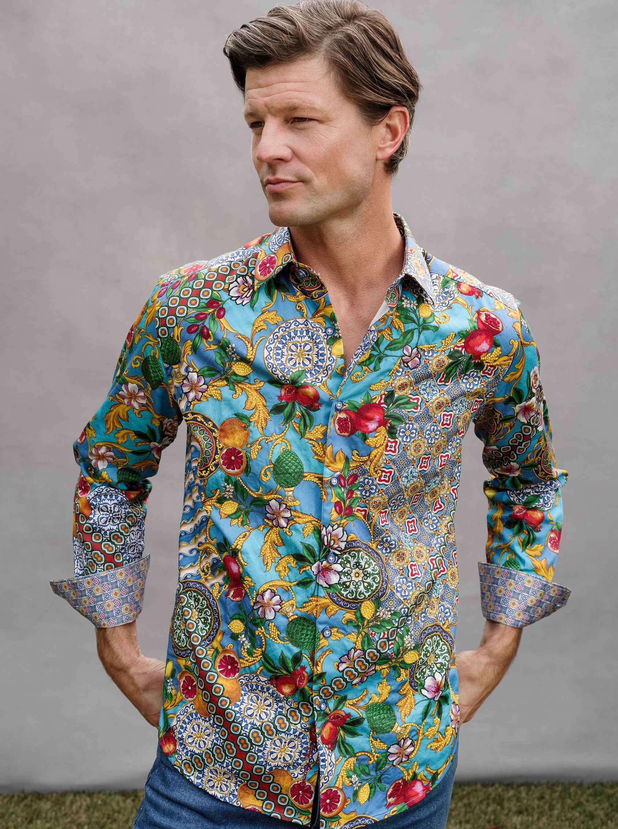 NORTHUMBRIA LONG SLEEVE BUTTON DOWN SHIRT