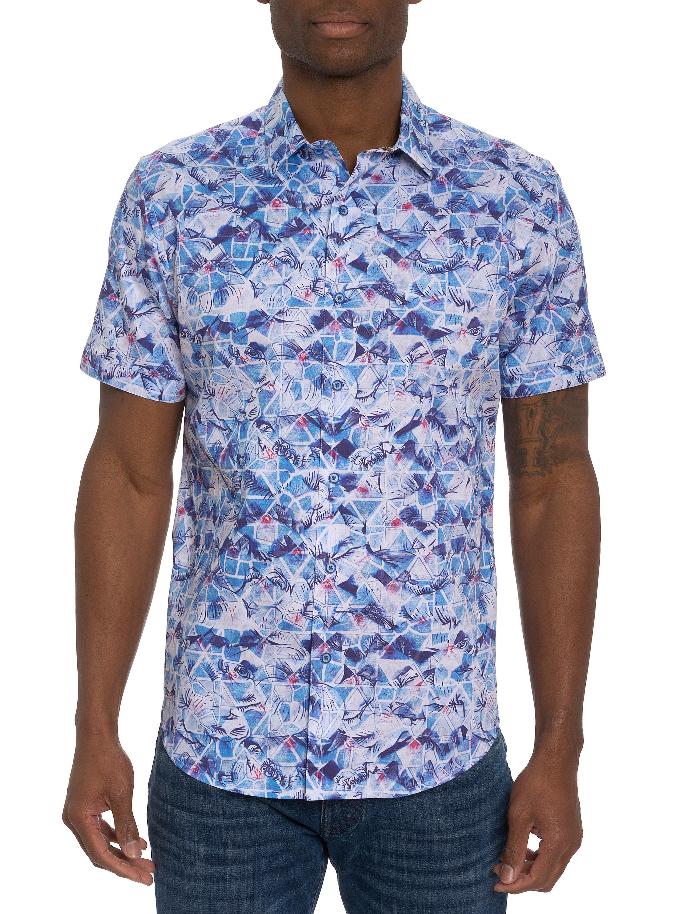 BRENNER SHORT SLEEVE BUTTON DOWN SHIRT