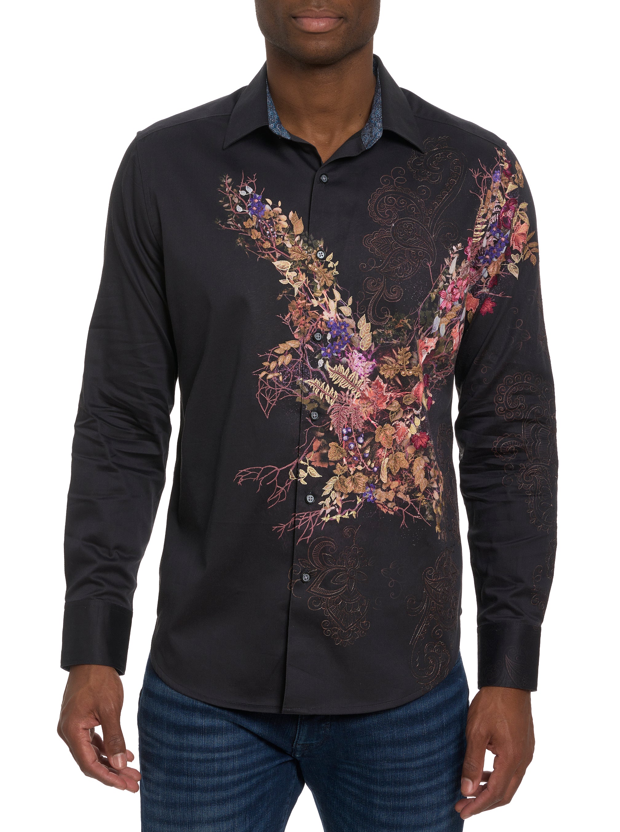 AMAIRA LONG SLEEVE BUTTON DOWN SHIRT