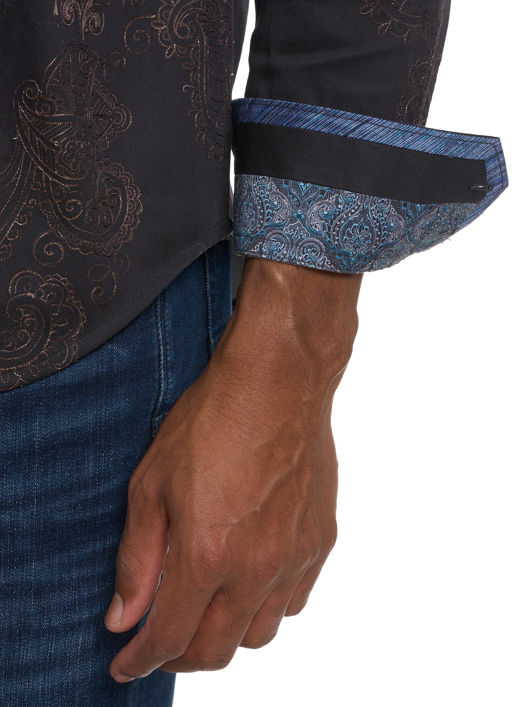 AMAIRA LONG SLEEVE BUTTON DOWN SHIRT