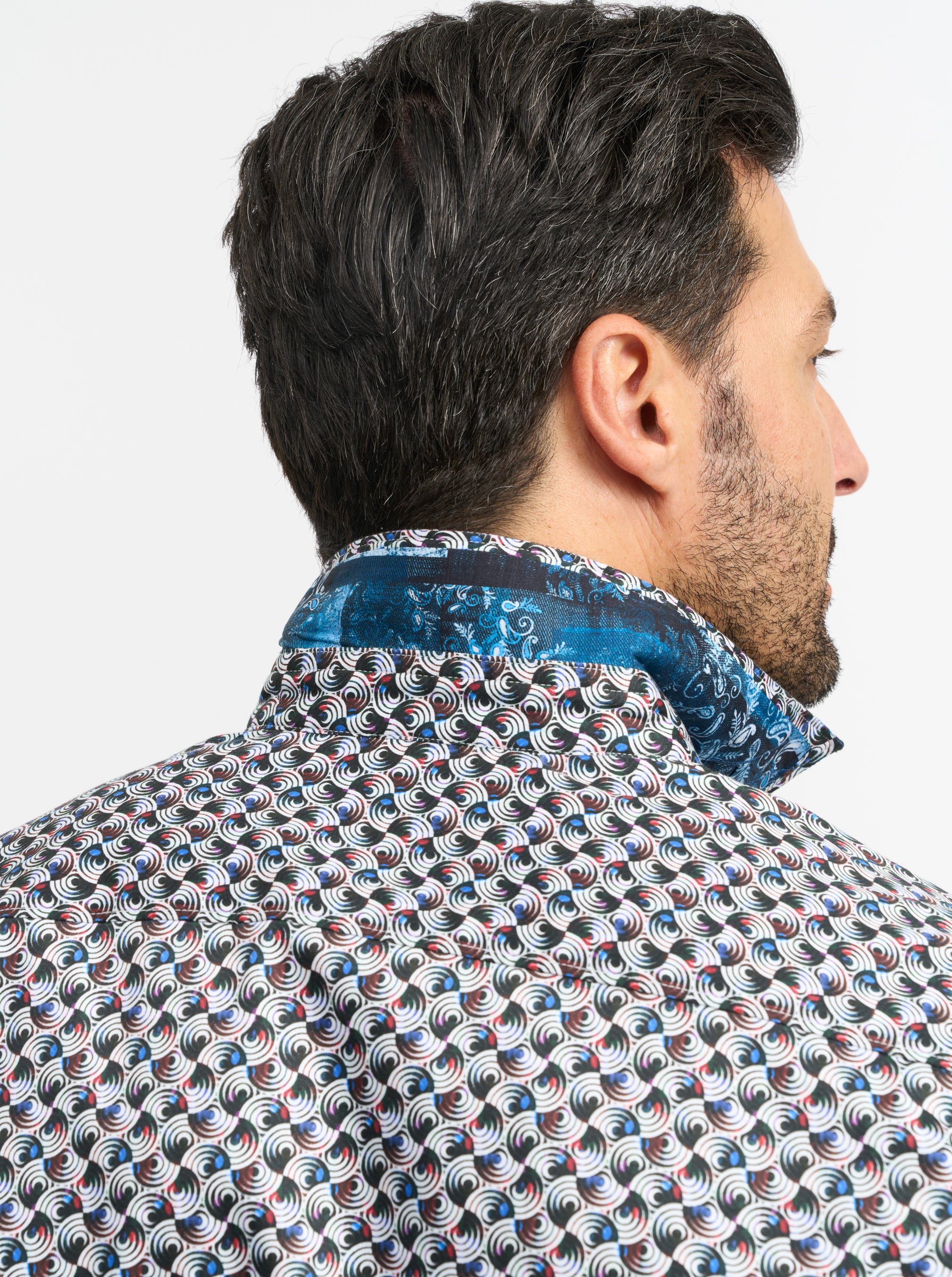 SPUN OUT LONG SLEEVE BUTTON DOWN SHIRT BIG