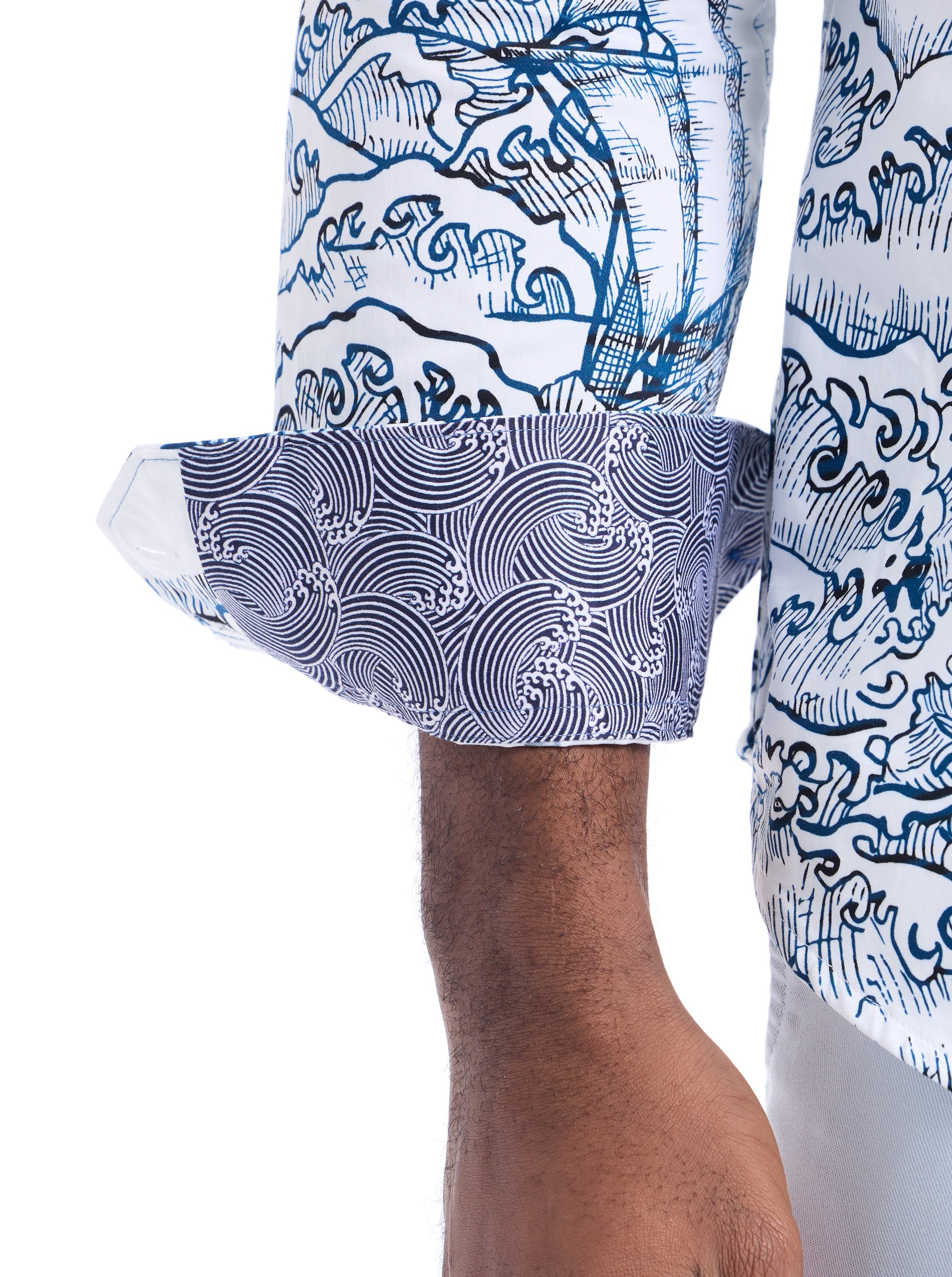 SHIPWRECK LONG SLEEVE BUTTON DOWN SHIRT