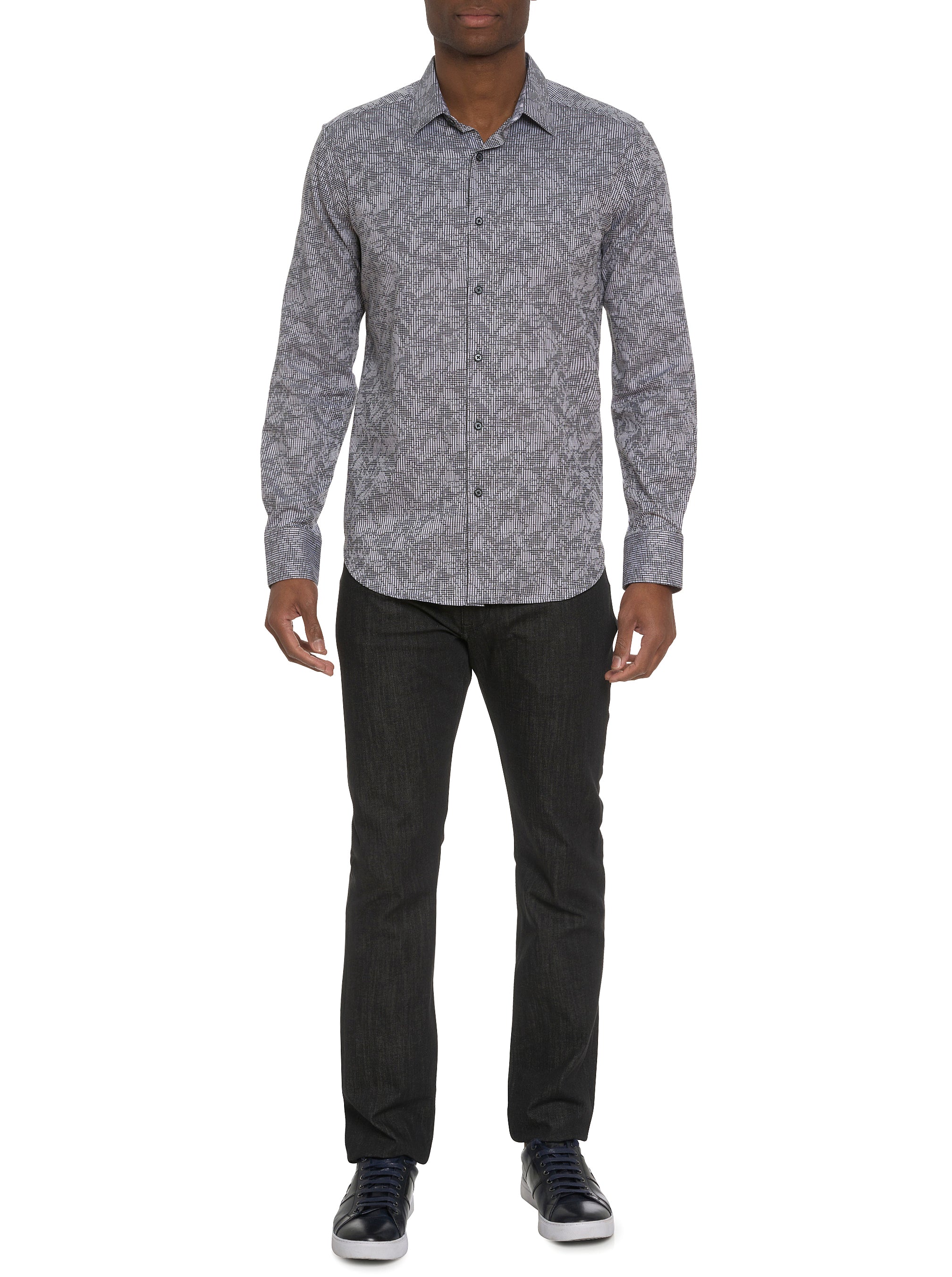 ELECTRIC SLIDE LONG SLEEVE BUTTON DOWN SHIRT